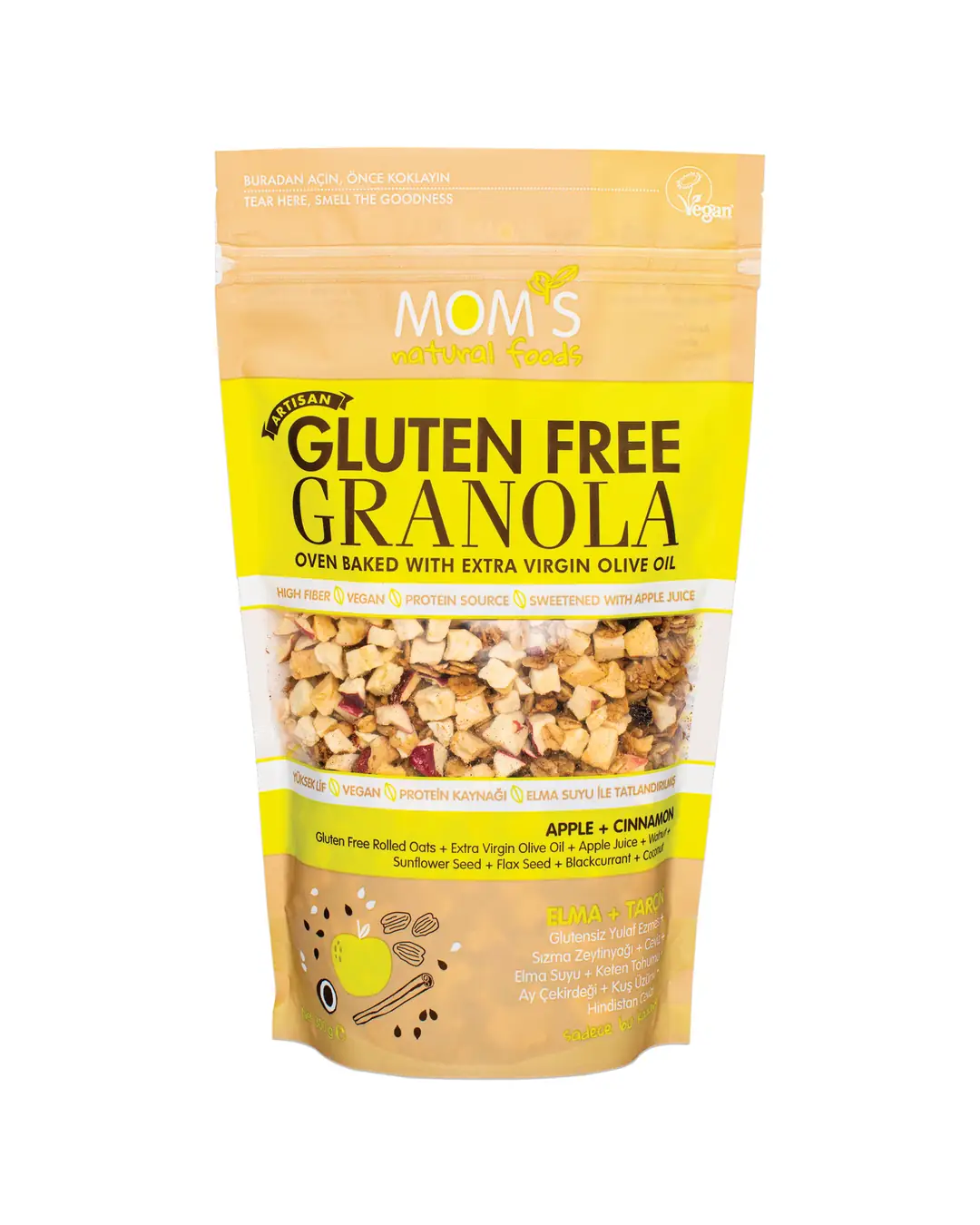 Glutensiz ELMALI Granola 300G