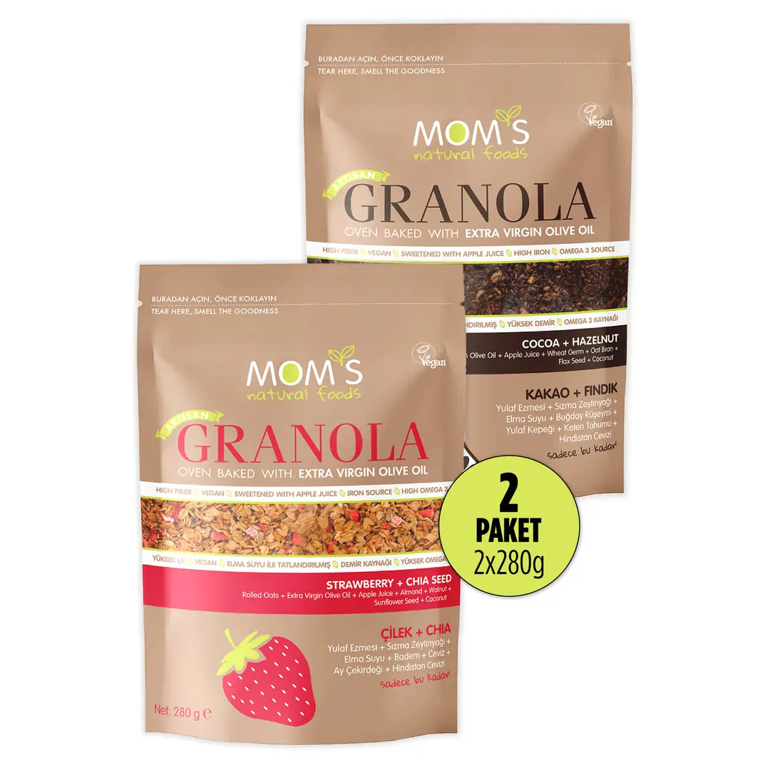 2'Lİ GRANOLA ÇİLEK CHIA 280 G KAKAO FINDIK 280 G