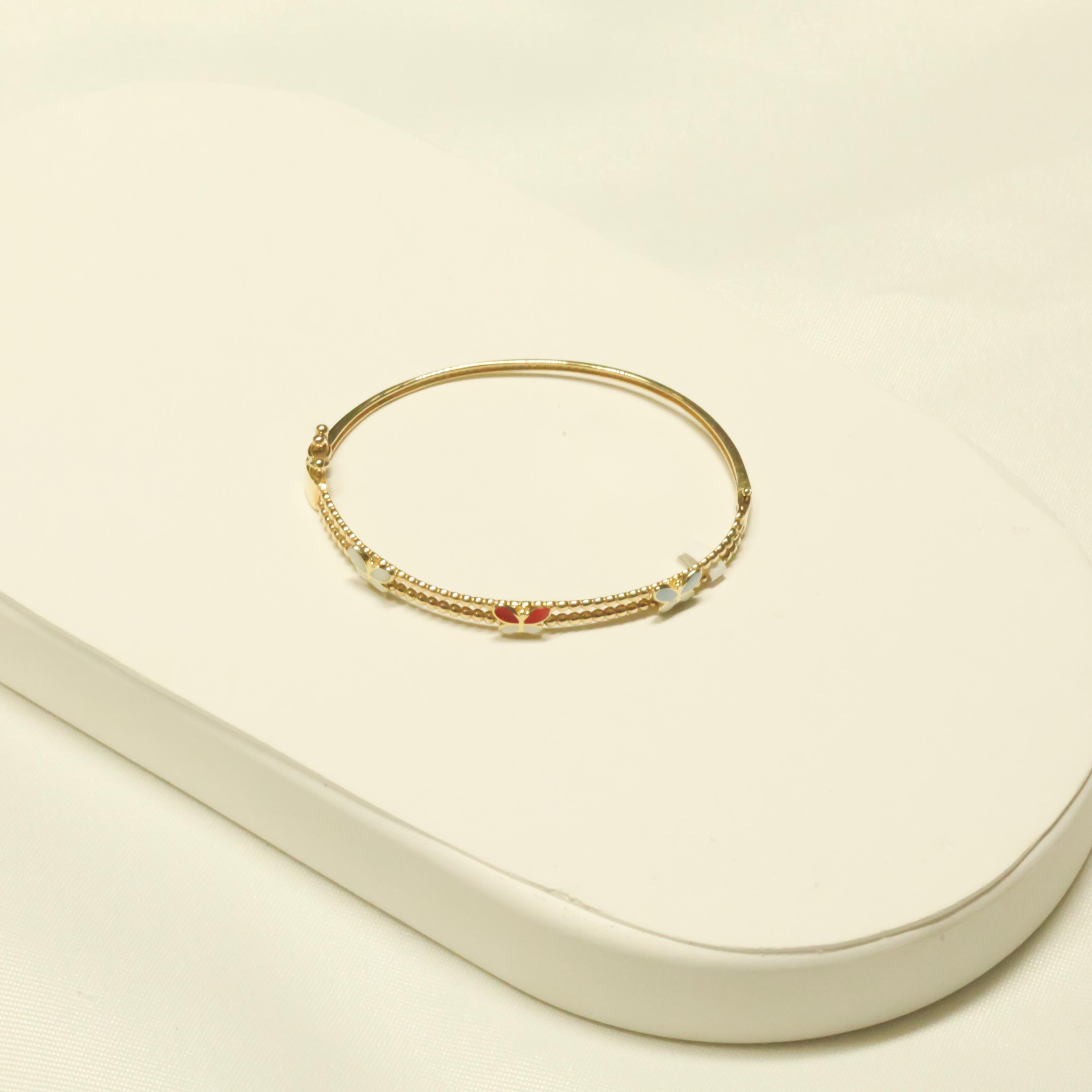 14 AYAR ÇOCUK KELEBEK DESENLİ KELEPÇE 