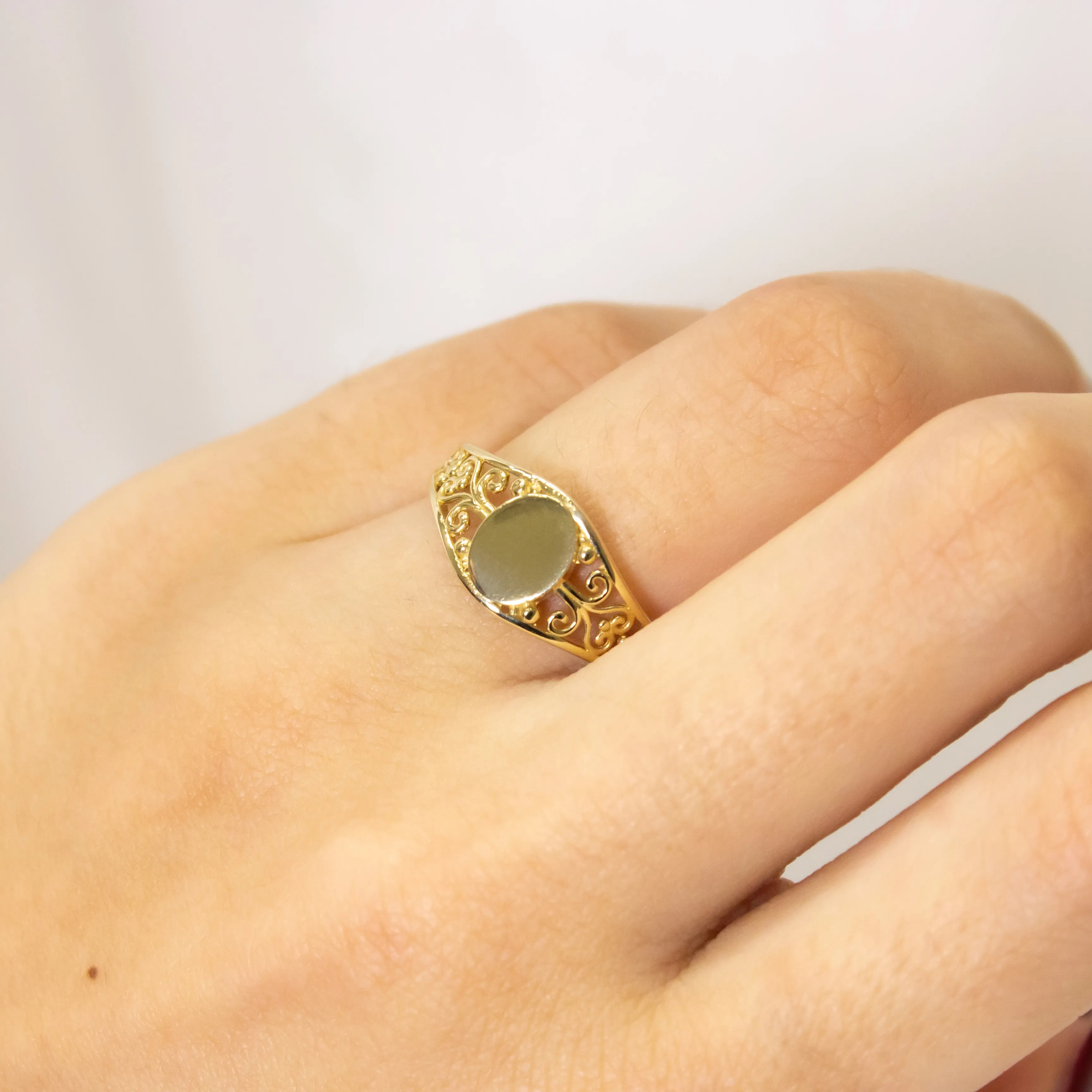 14 Ayar Prenses Model Yüzük