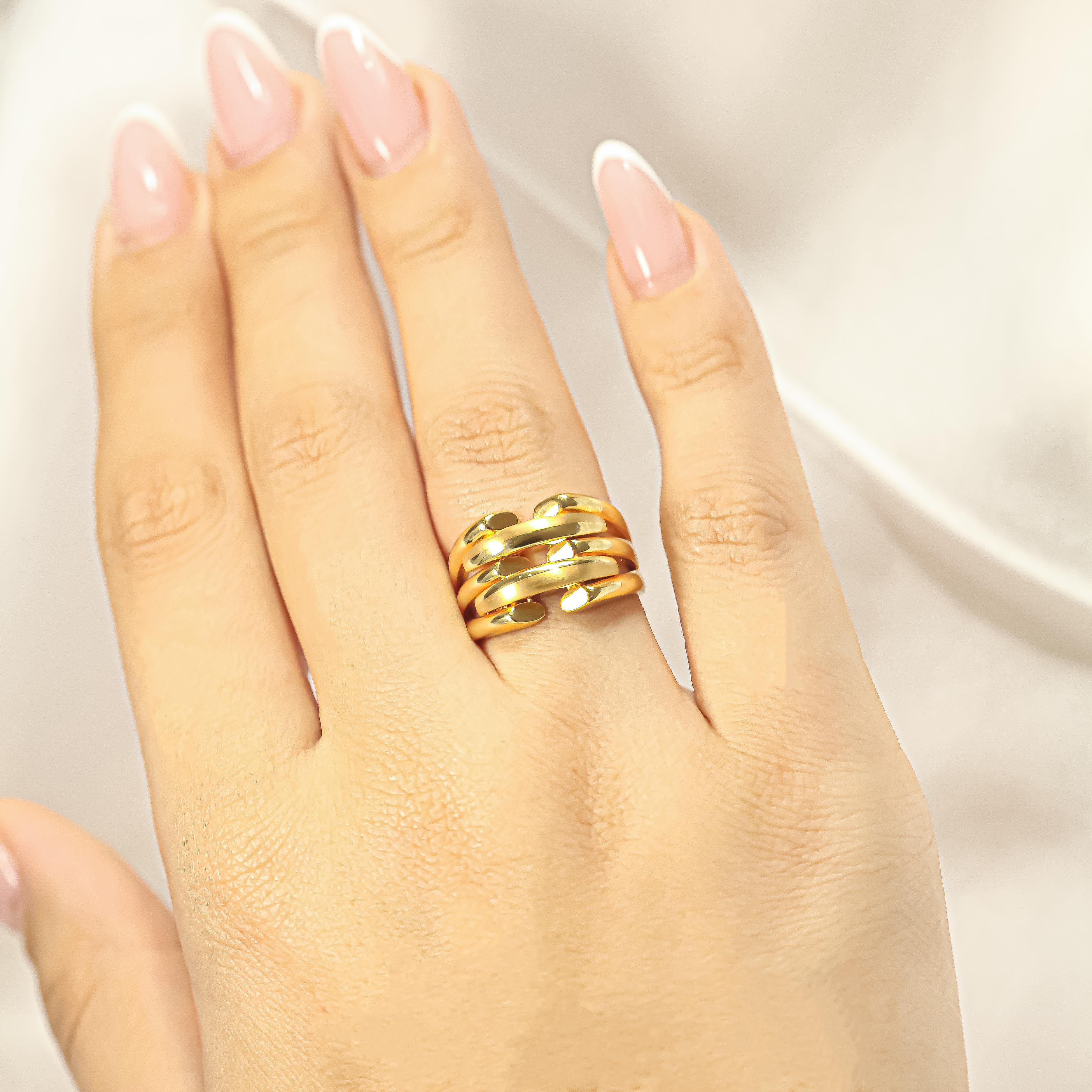 22 Ayar Kaburga Yüzük