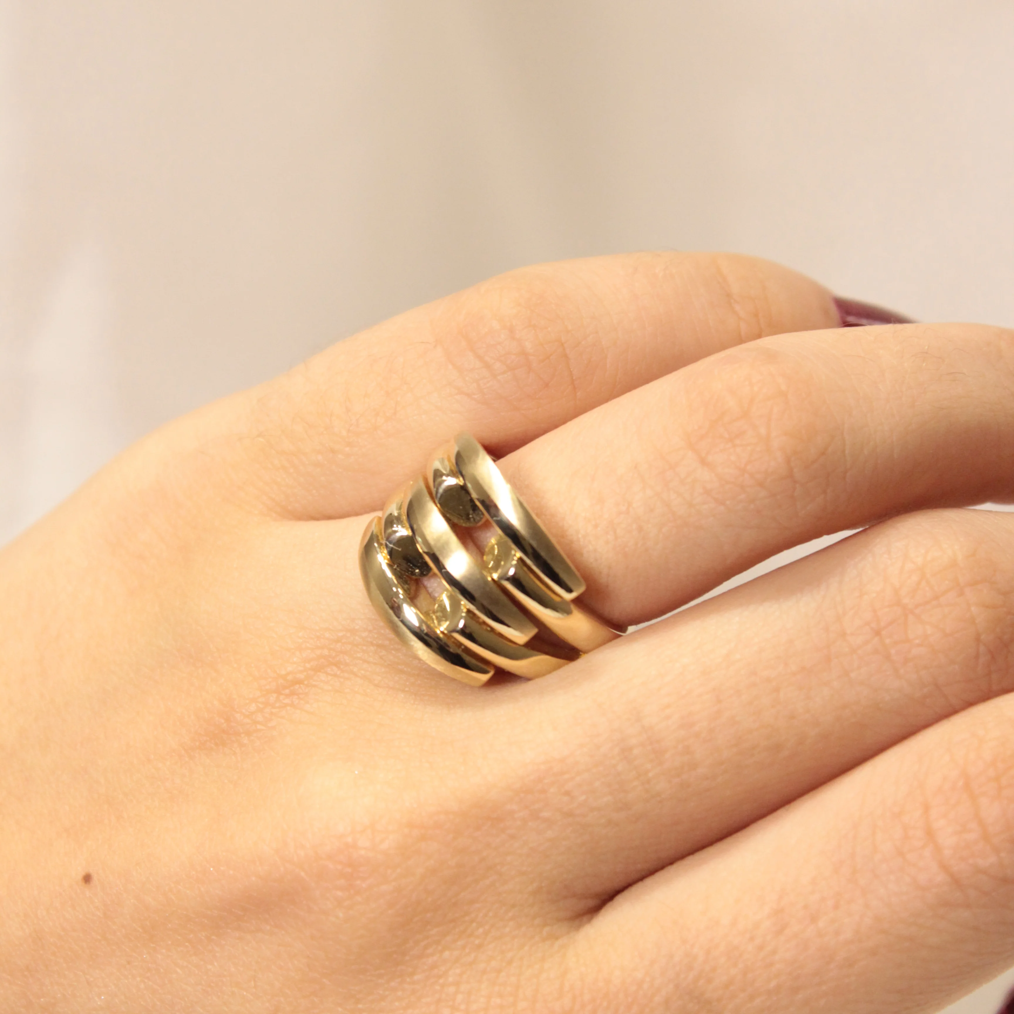 14 Ayar Kaburga Yüzük