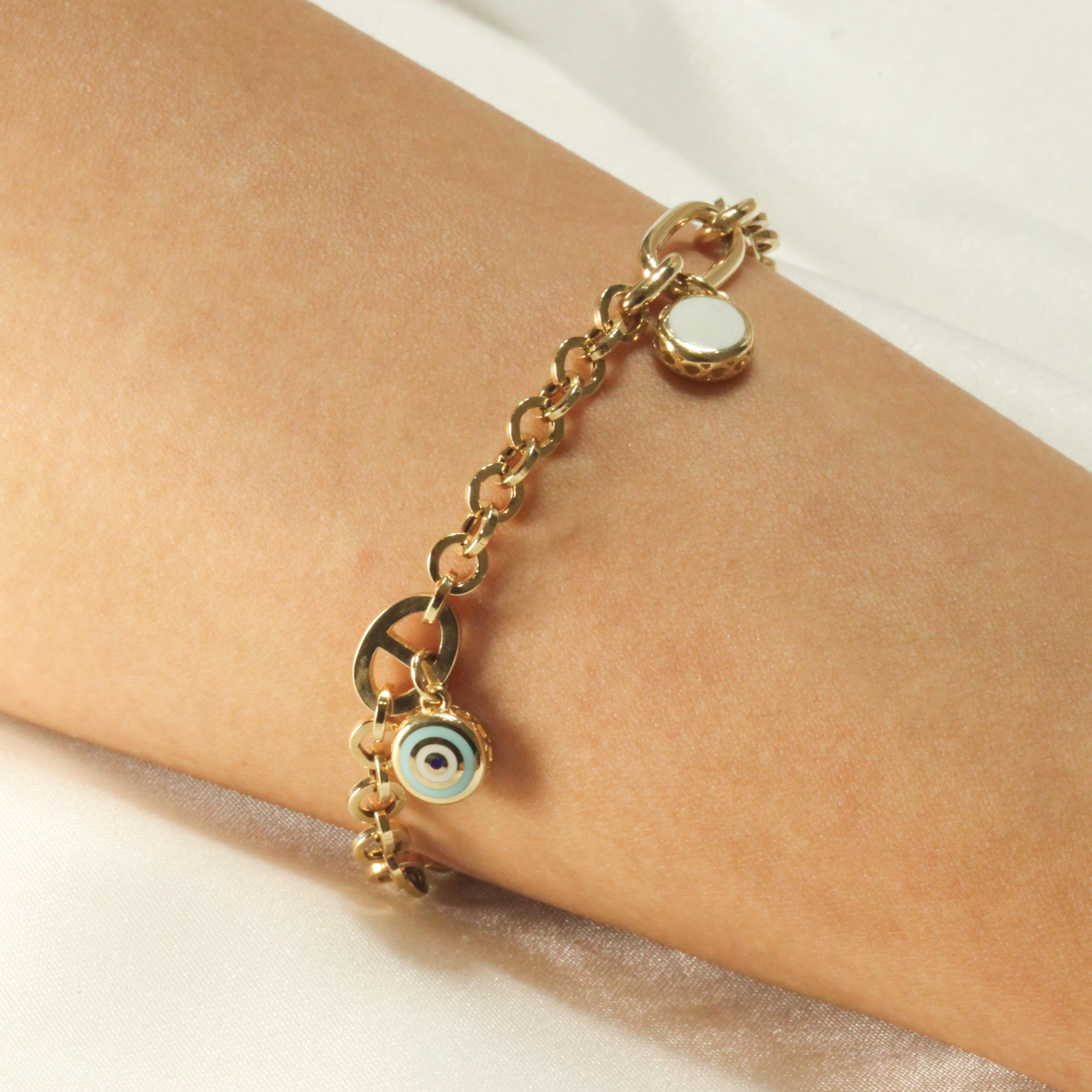 14 Ayar Cetaş Nazar Boncuklu Bileklik