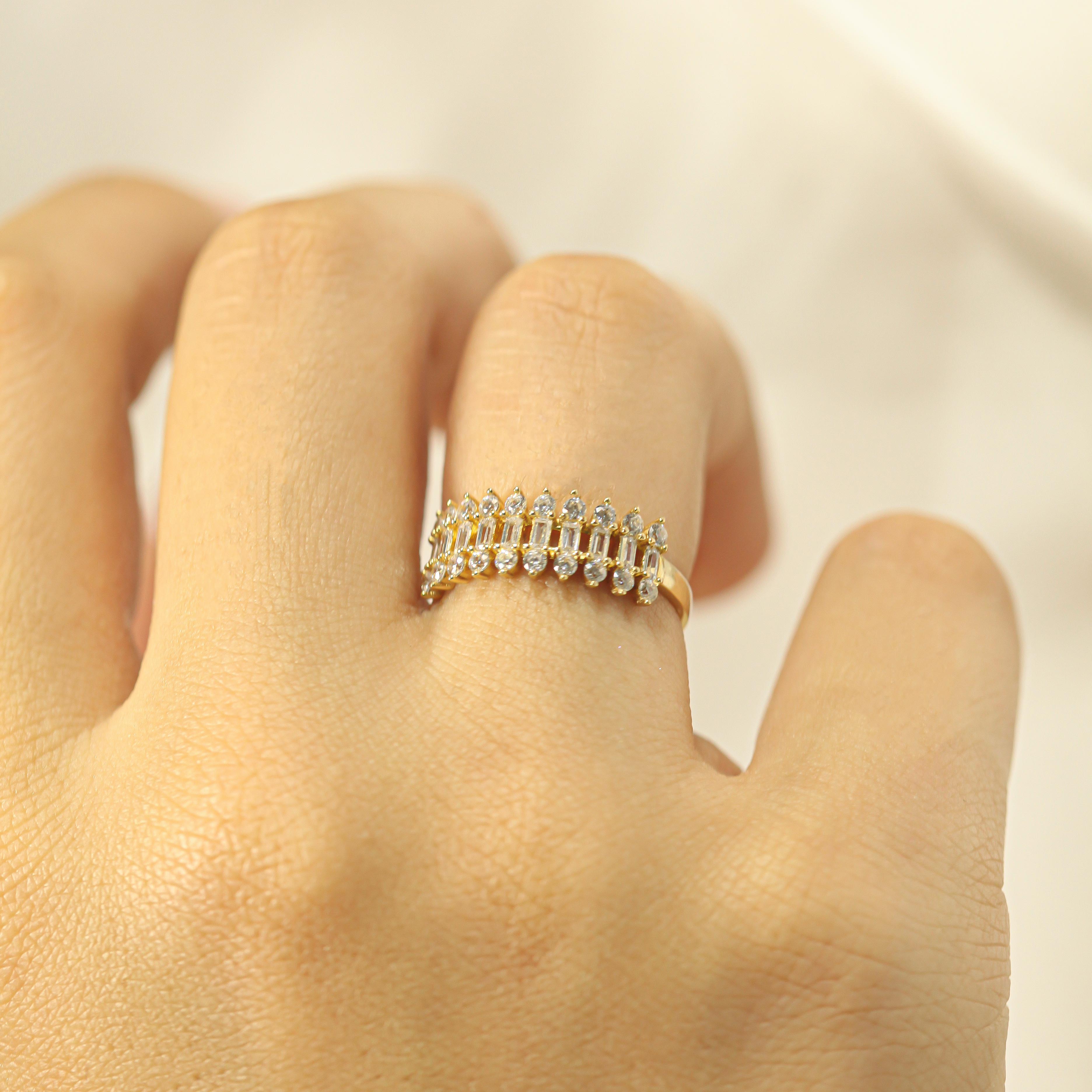 14 Ayar Baget Yüzük