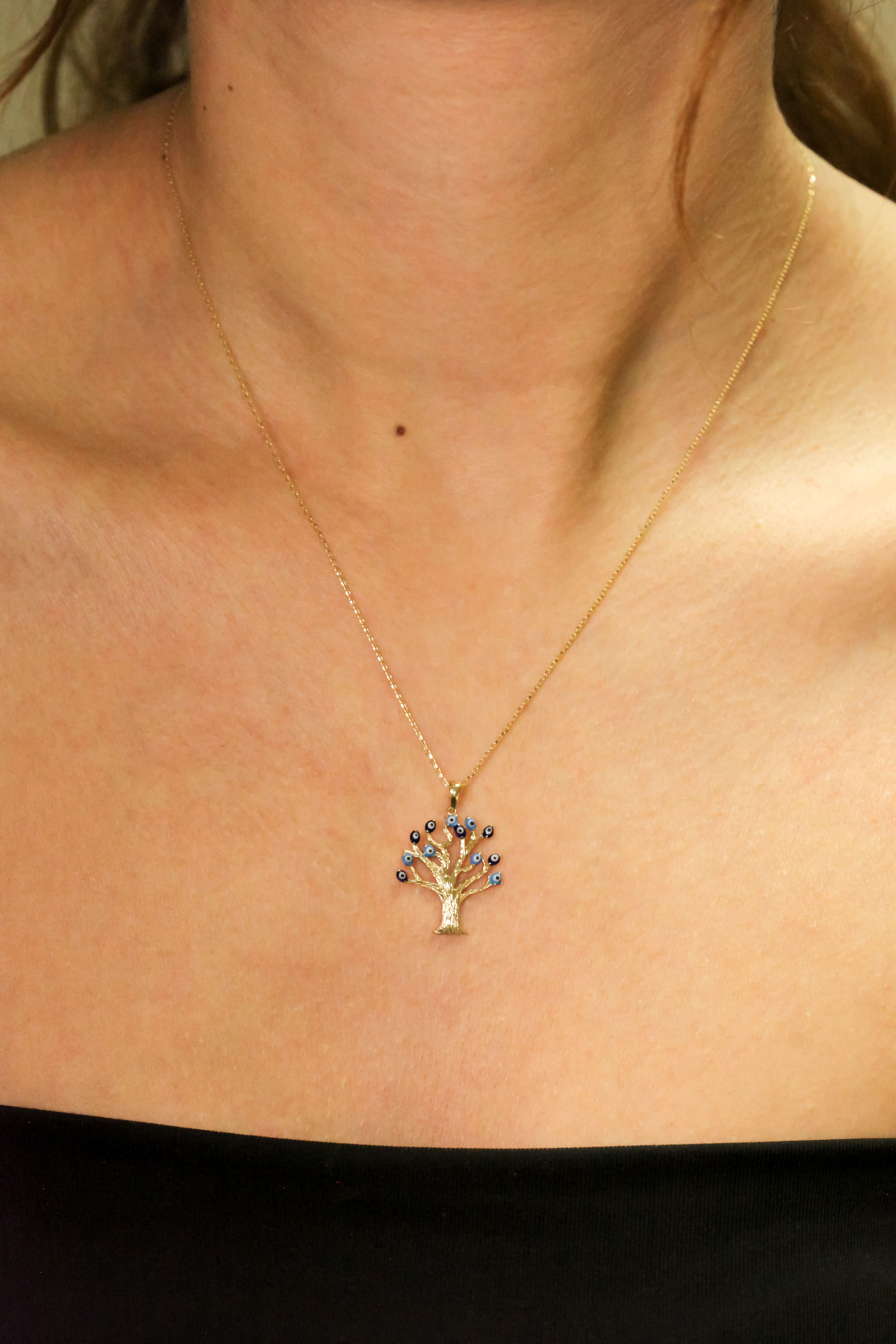 14 AYAR AĞAÇ KOLYE