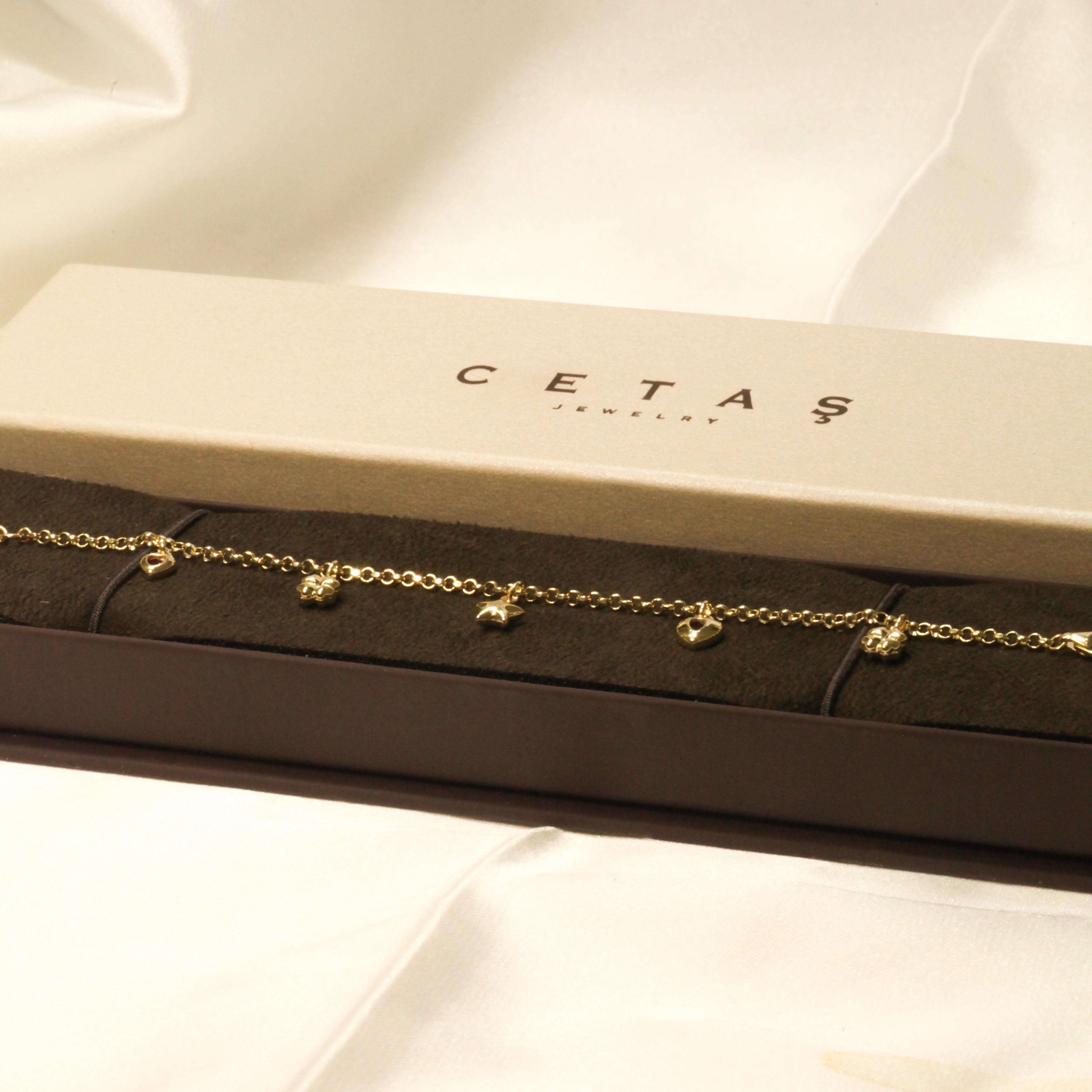 14 Ayar Cetaş Şanş Bileklik