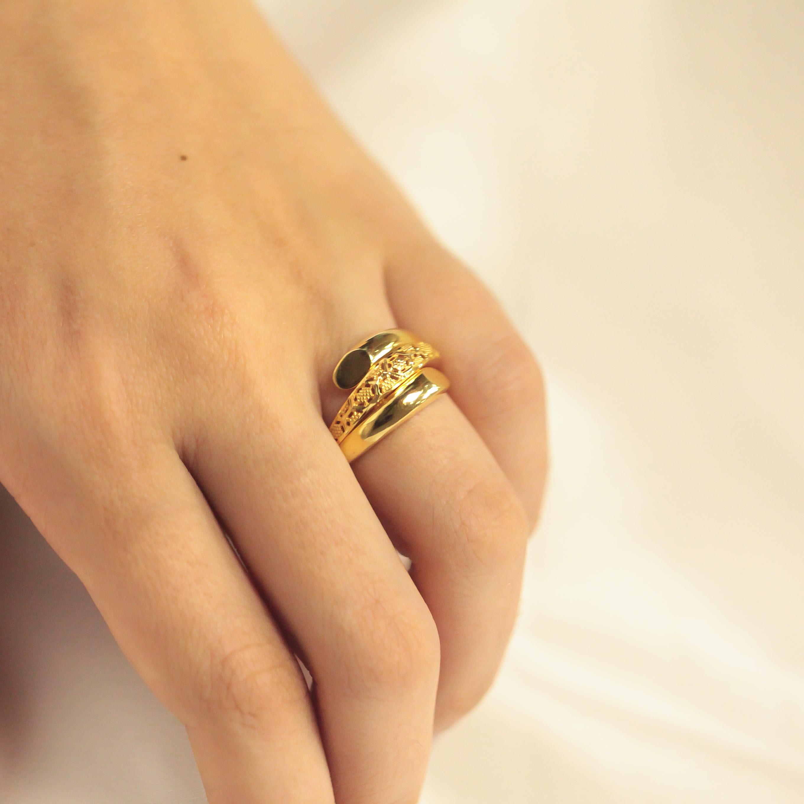 22 Ayar Fantezi Yüzük