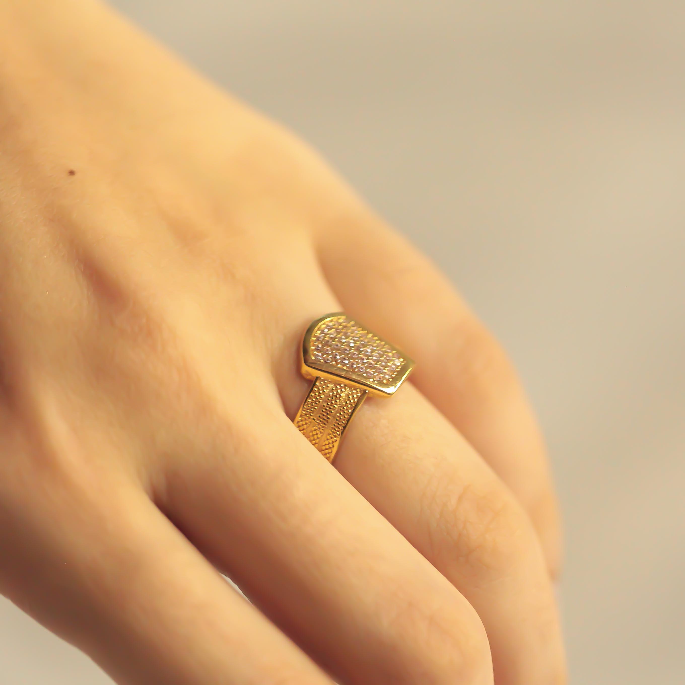 14 Ayar Hasır Yüzük