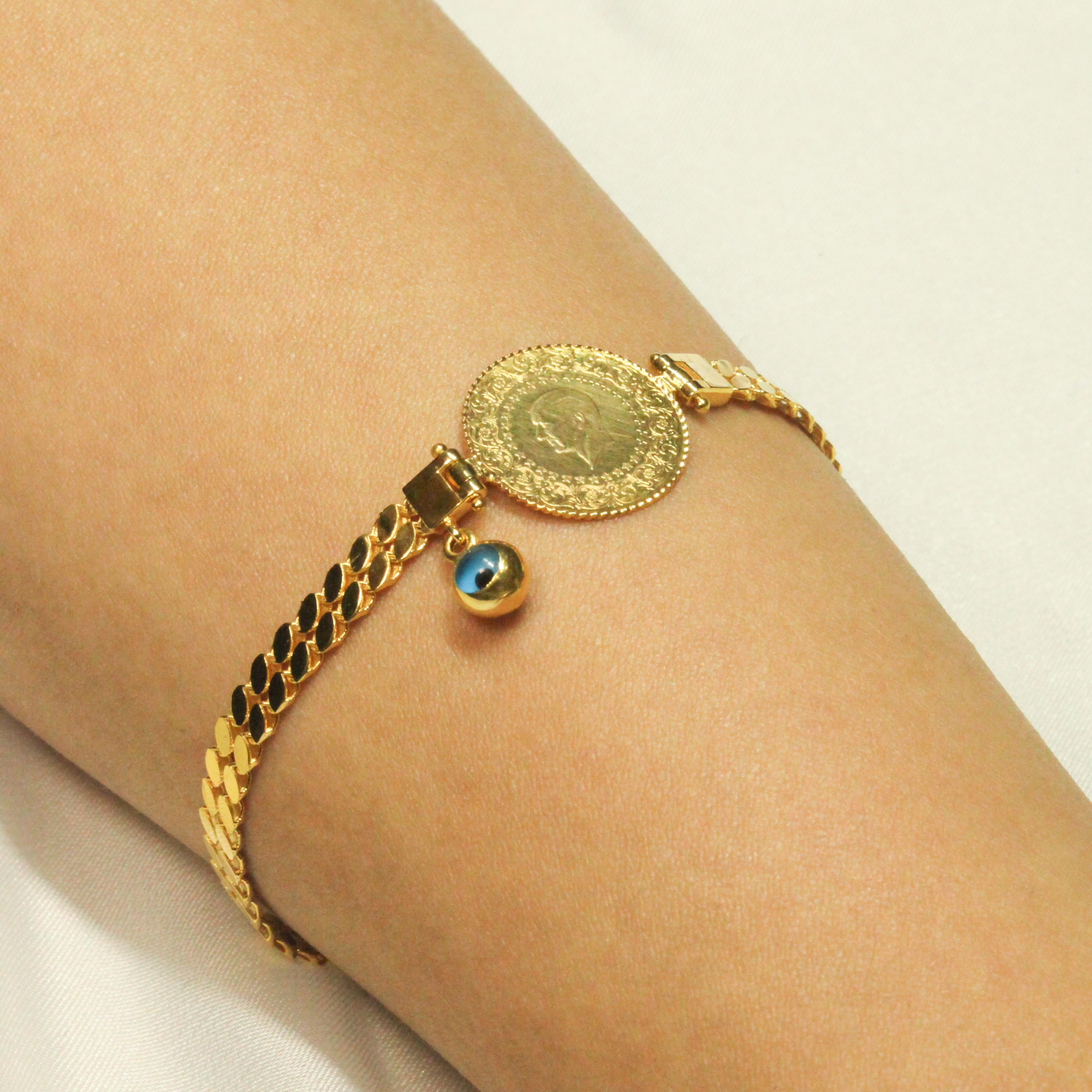 KENARLARI BAŞAK DESEN ÇEYREKLİ BİLEKLİK