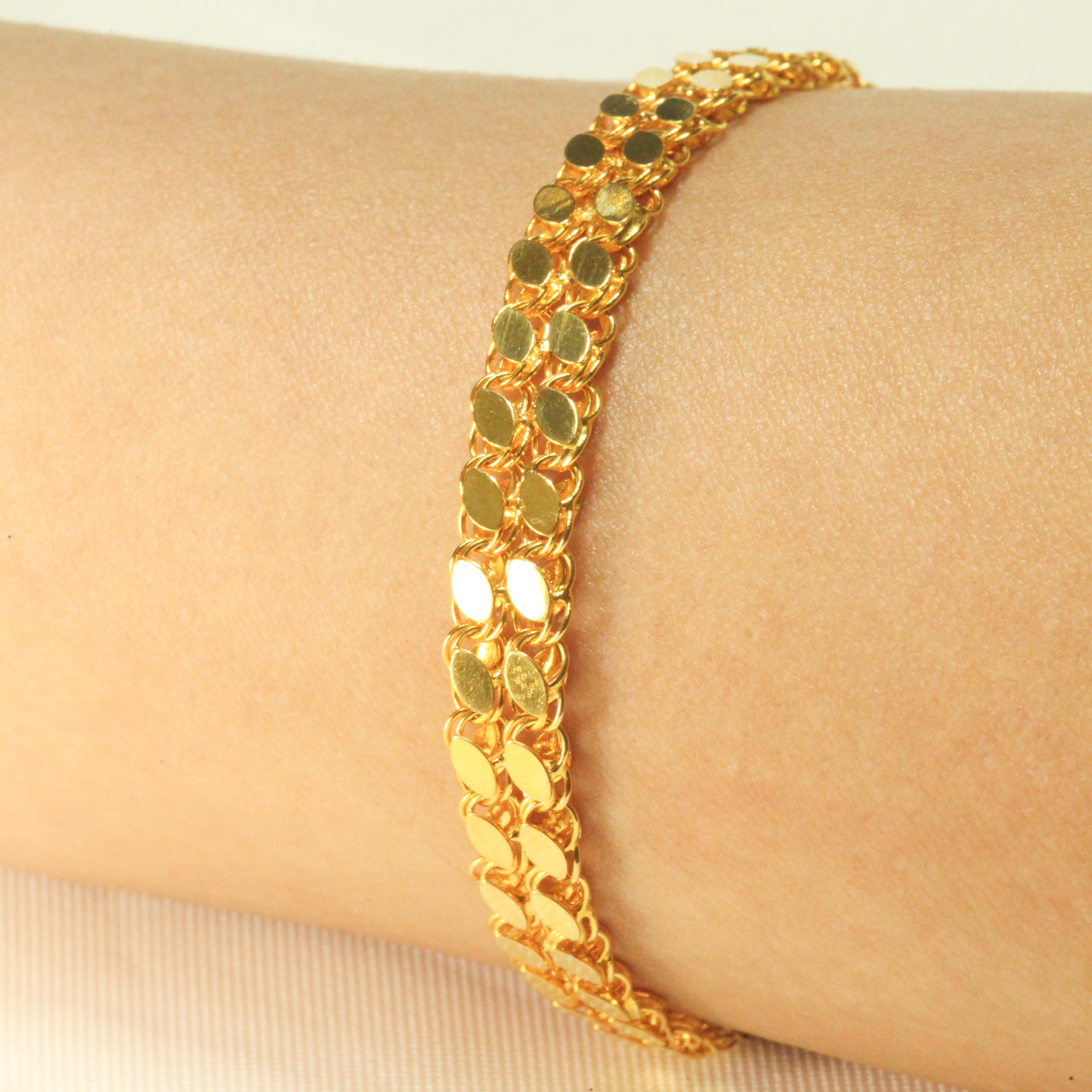 14 AYAR İKİ SIRLALI ARPA BİLEKLİK