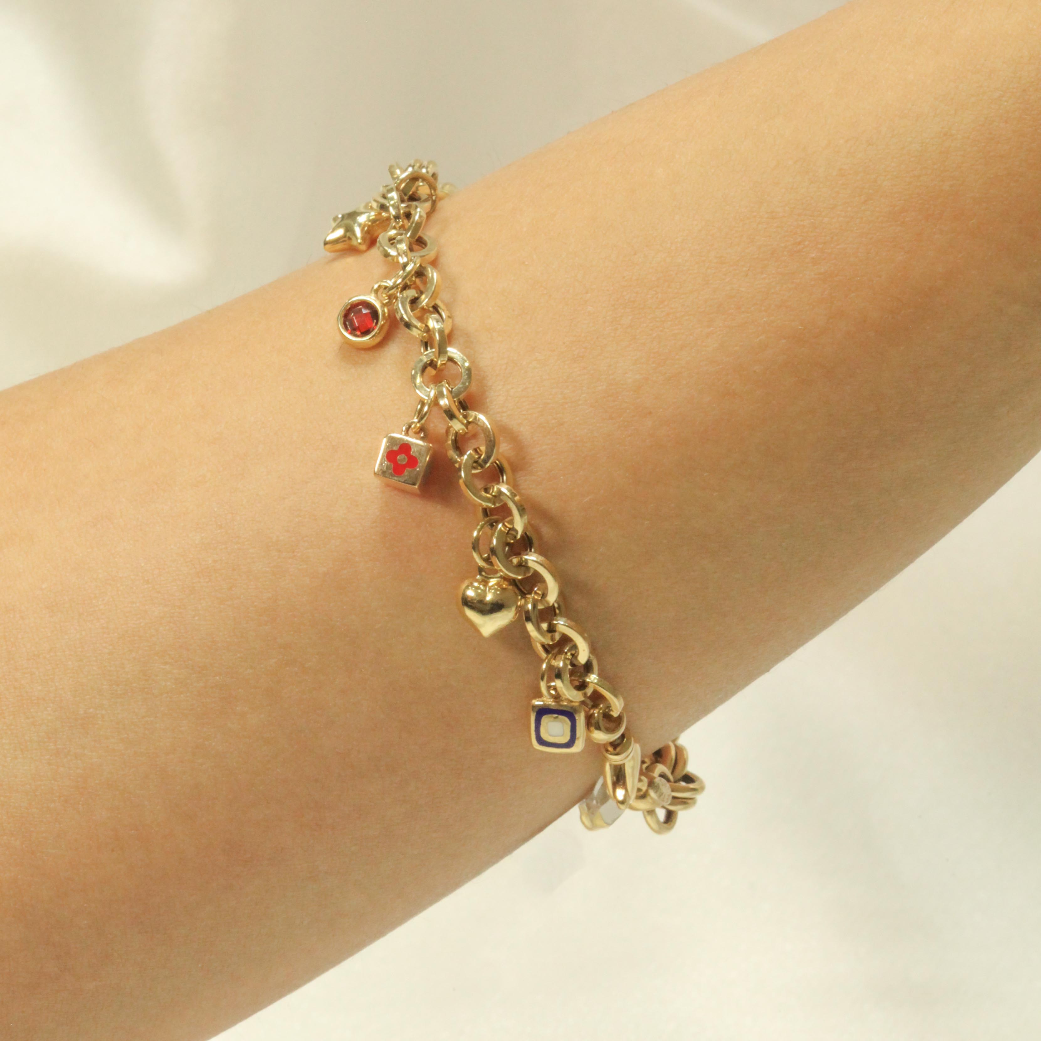 14 Ayar Cetaş Charmlı Bileklik