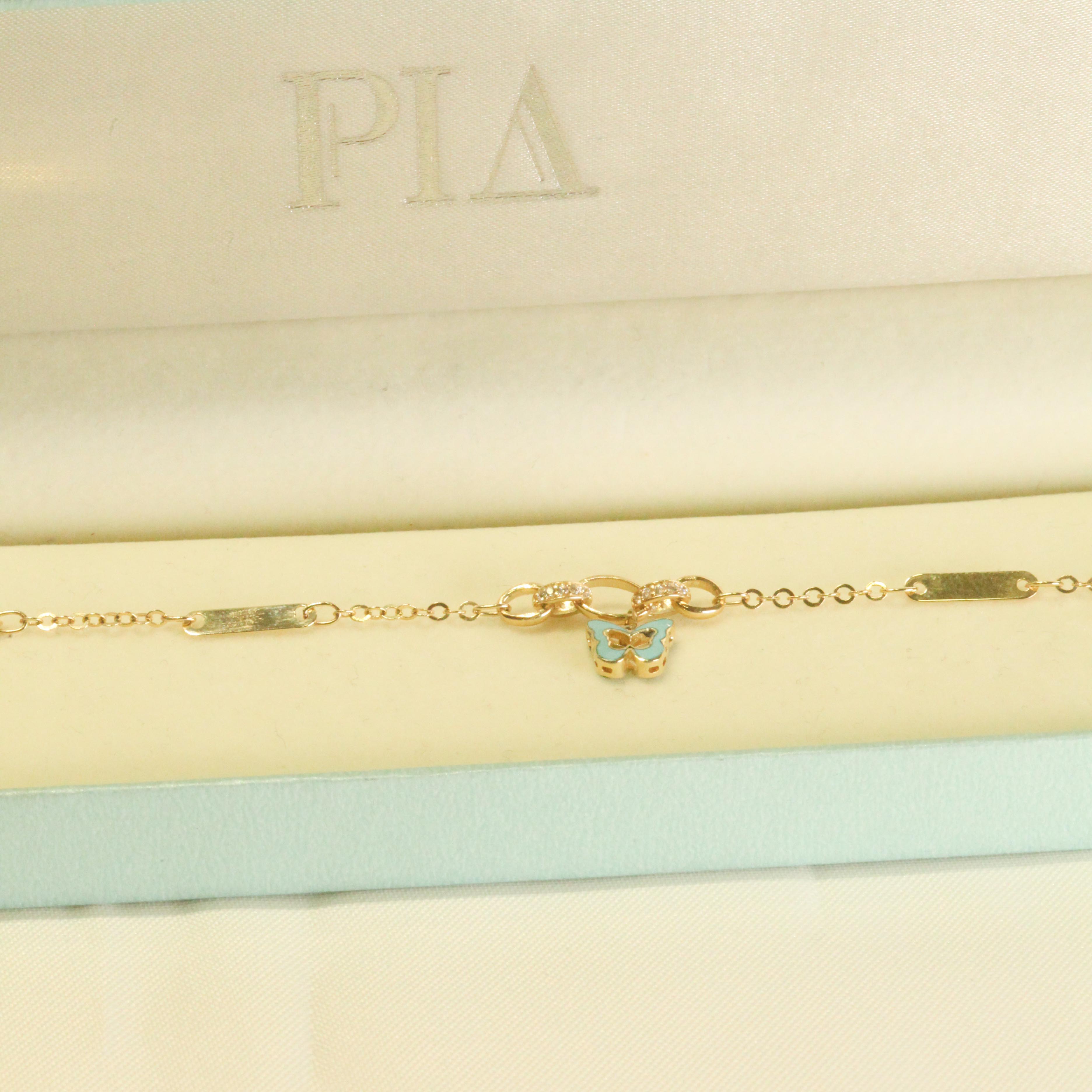 14 AYAR KELEBEK CHARMLI BİLEKLİK