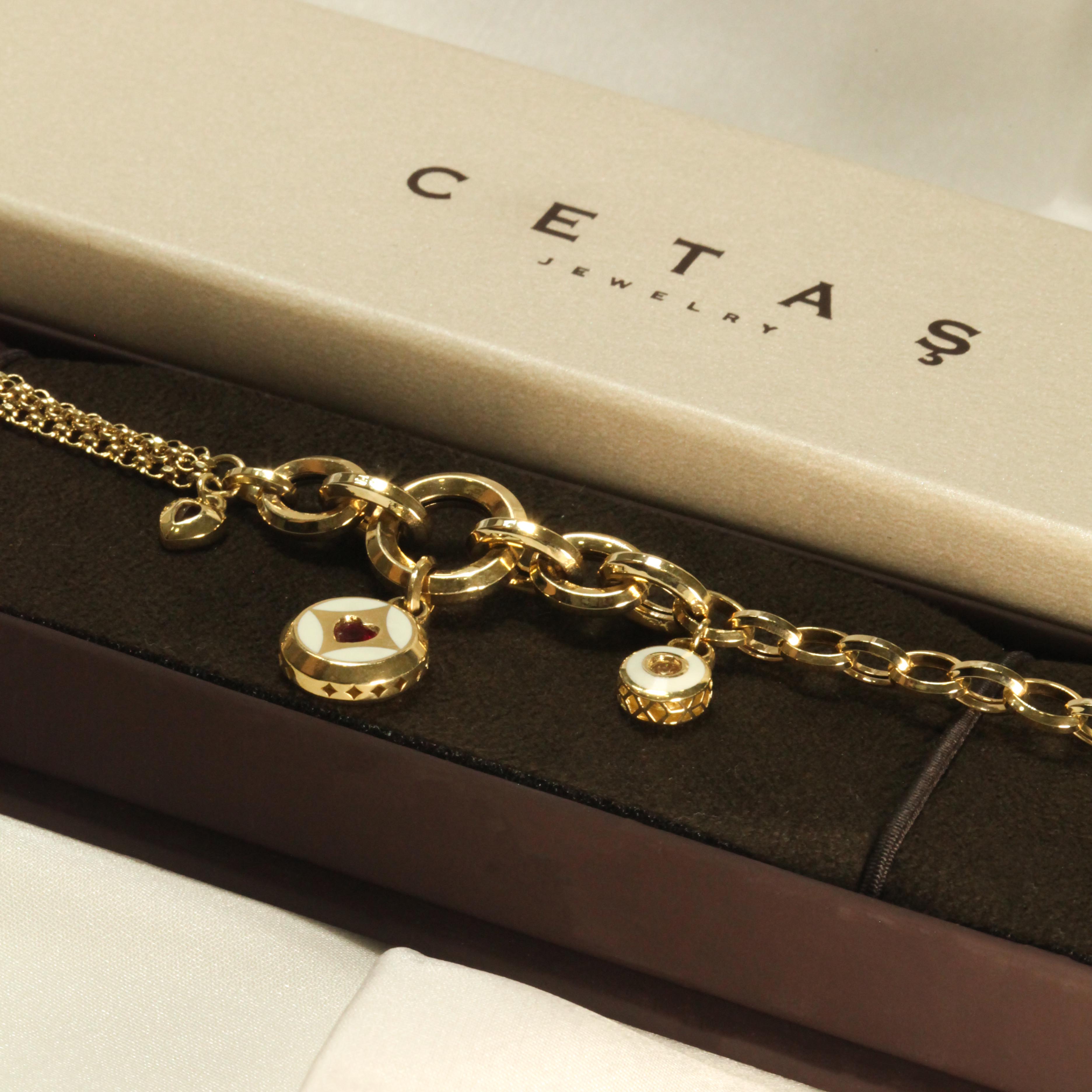 14 Ayar Cetaş Kozmos Koleksiyonu Bileklik