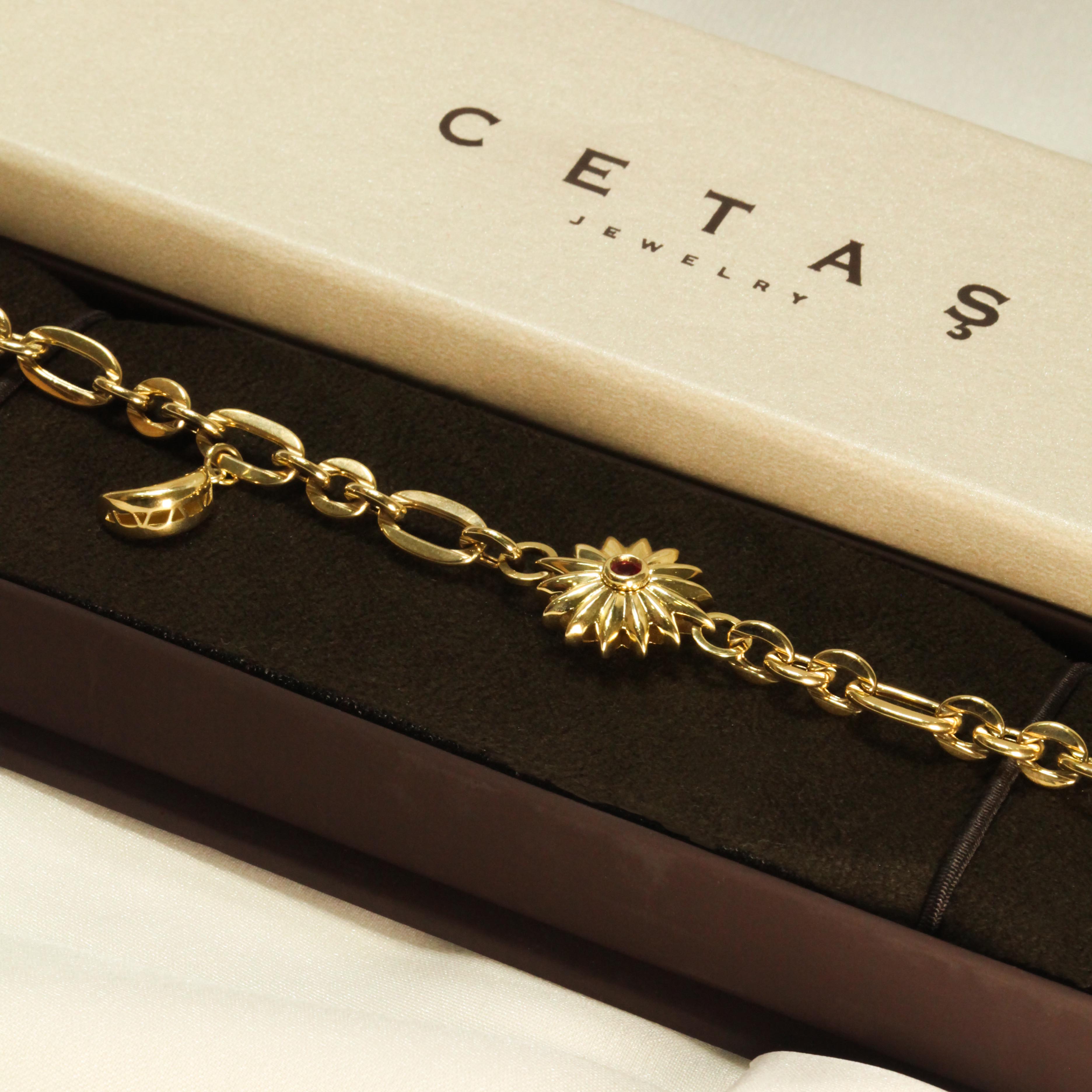 14 Ayar Cetaş Eterna Koleksiyonu Sun Bileklik