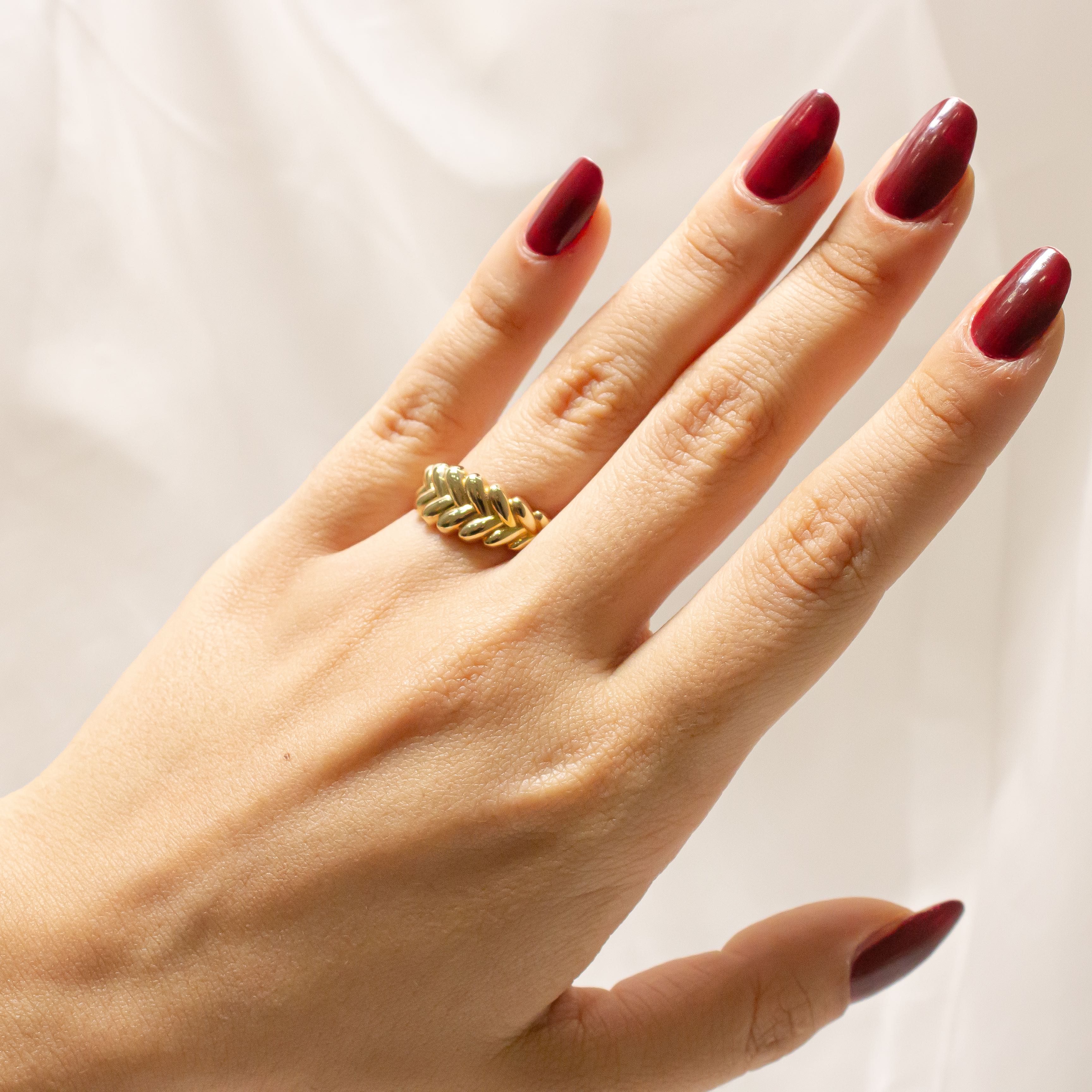 14 Ayar Başak Yüzük