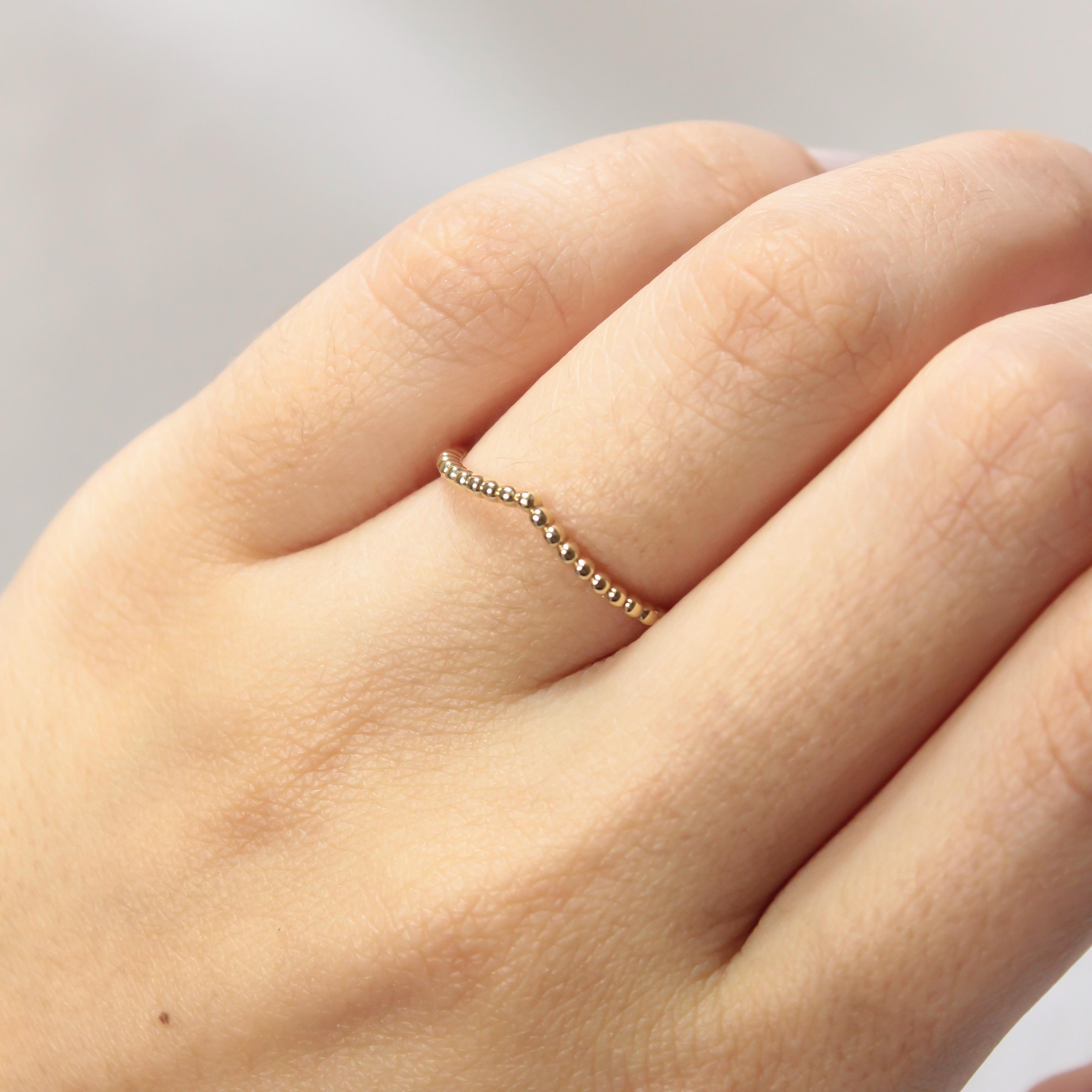 14 AYAR TOP TOP V MODEL YÜZÜK