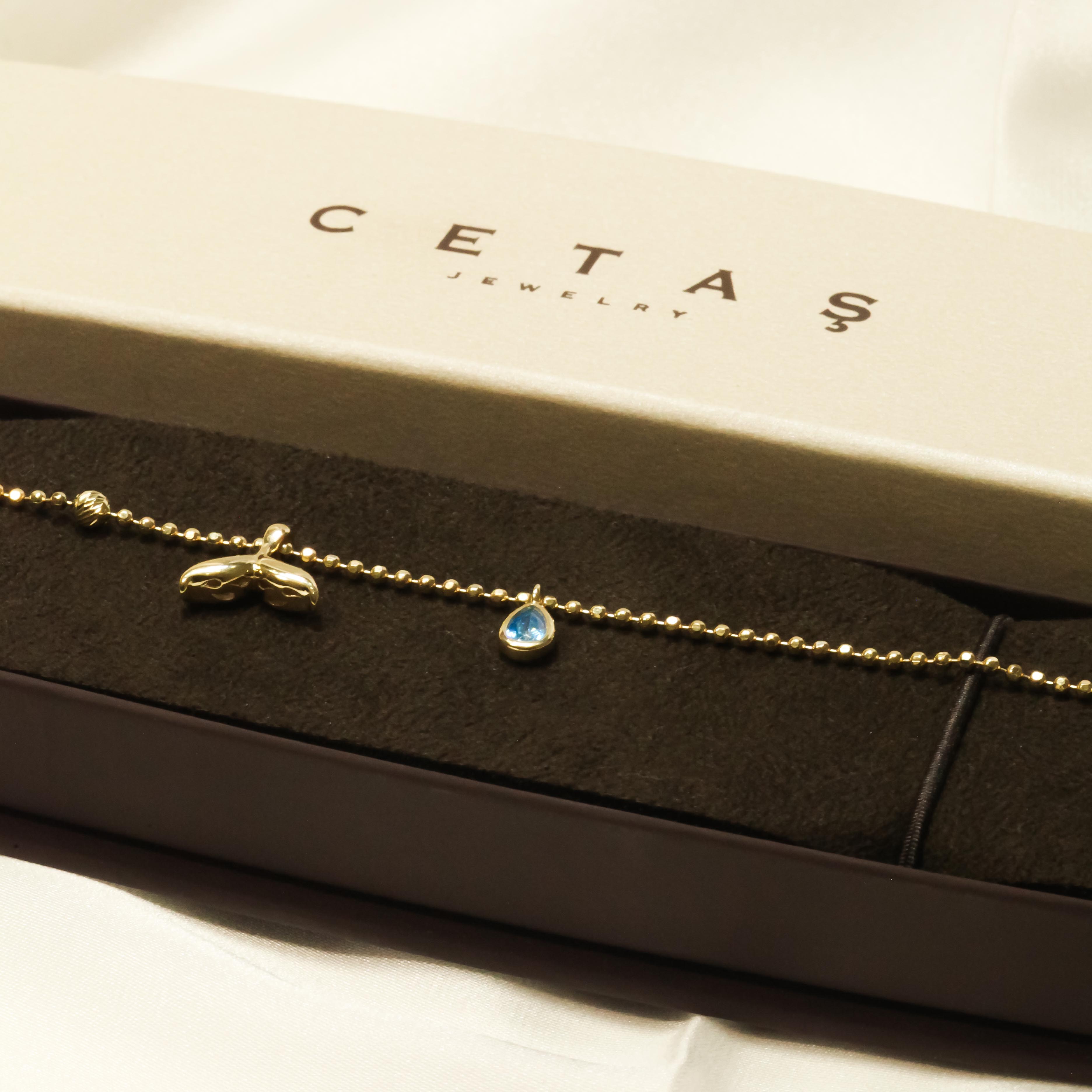 14 Ayar Cetaş Aqualis Koleksiyonu Bileklik