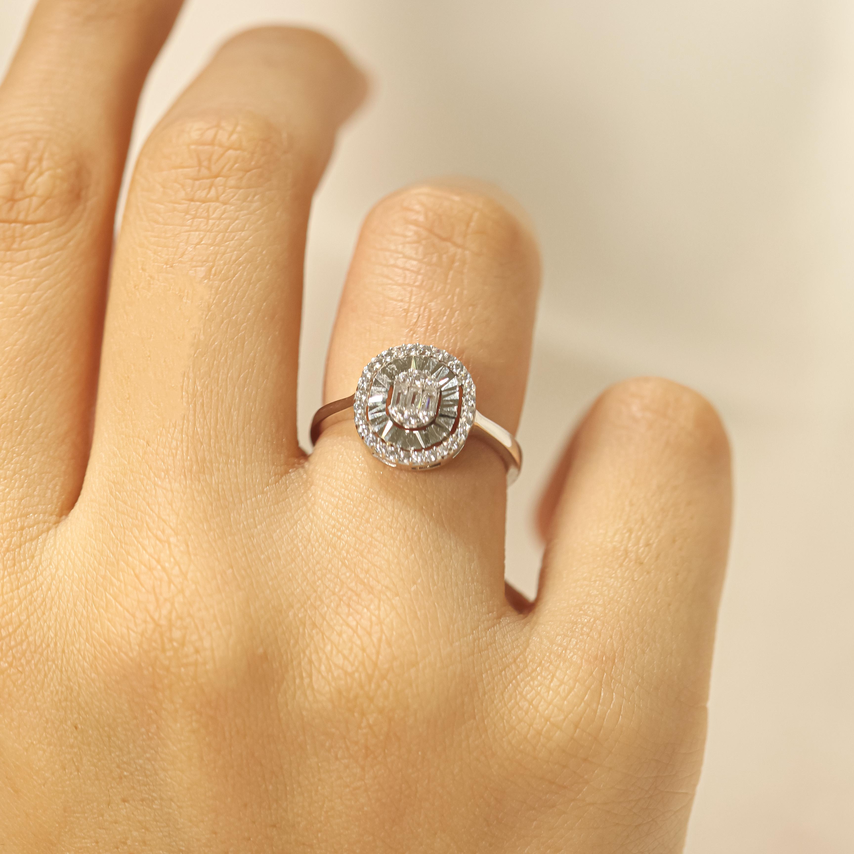 14 Ayar Baget Yüzük 