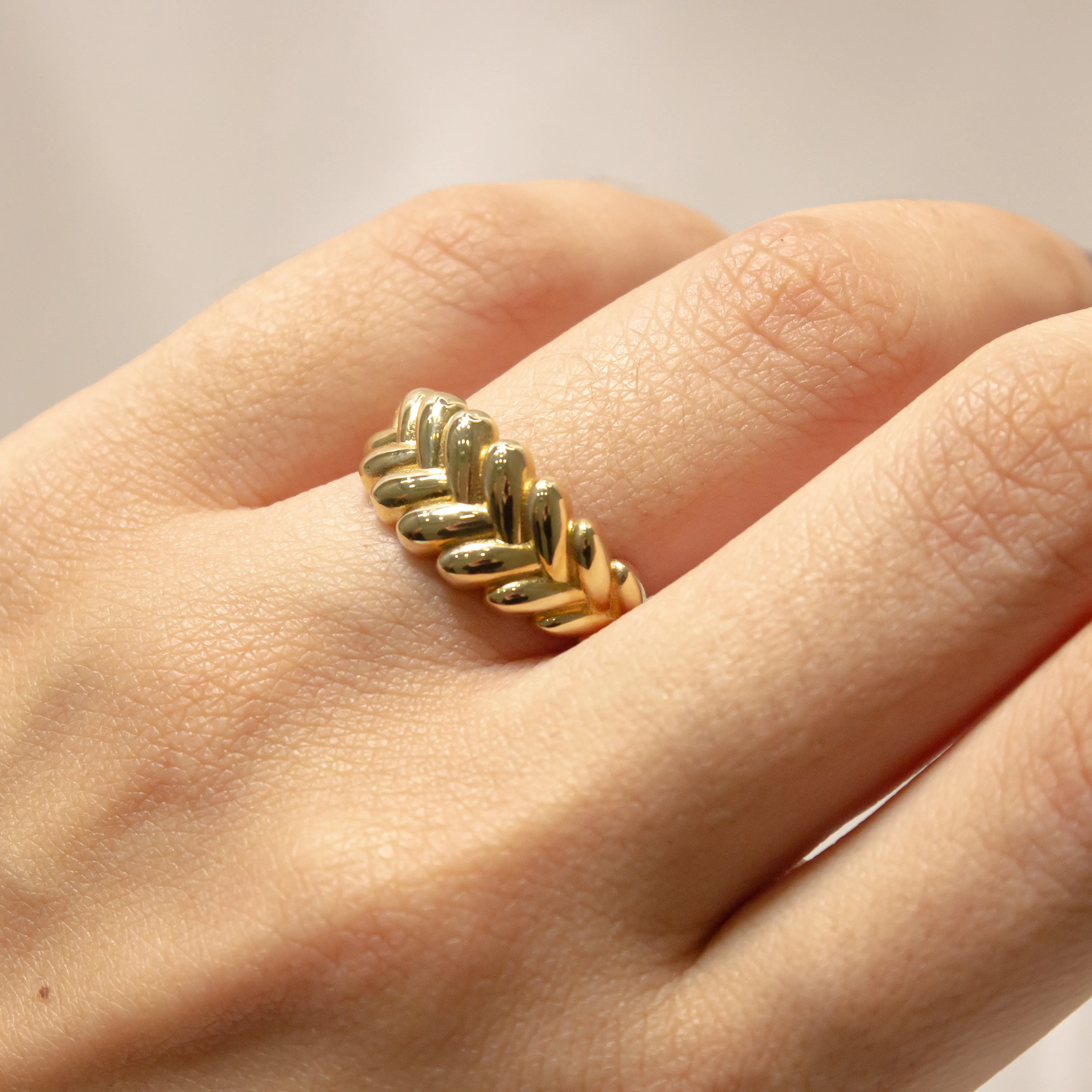 14 Ayar Başak Yüzük