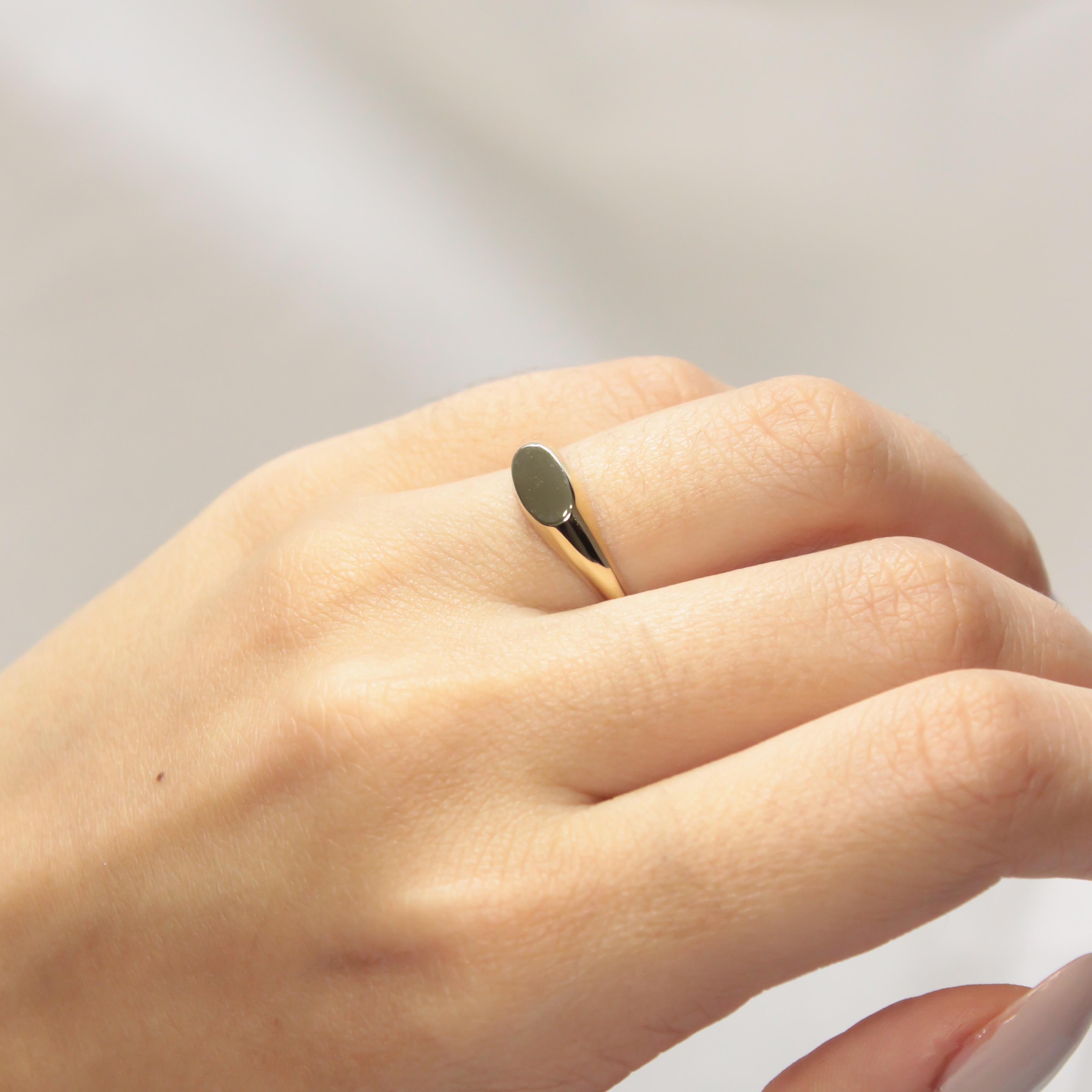 14 AYAR MİNİMAL TASARIM ZARİF YÜZÜK