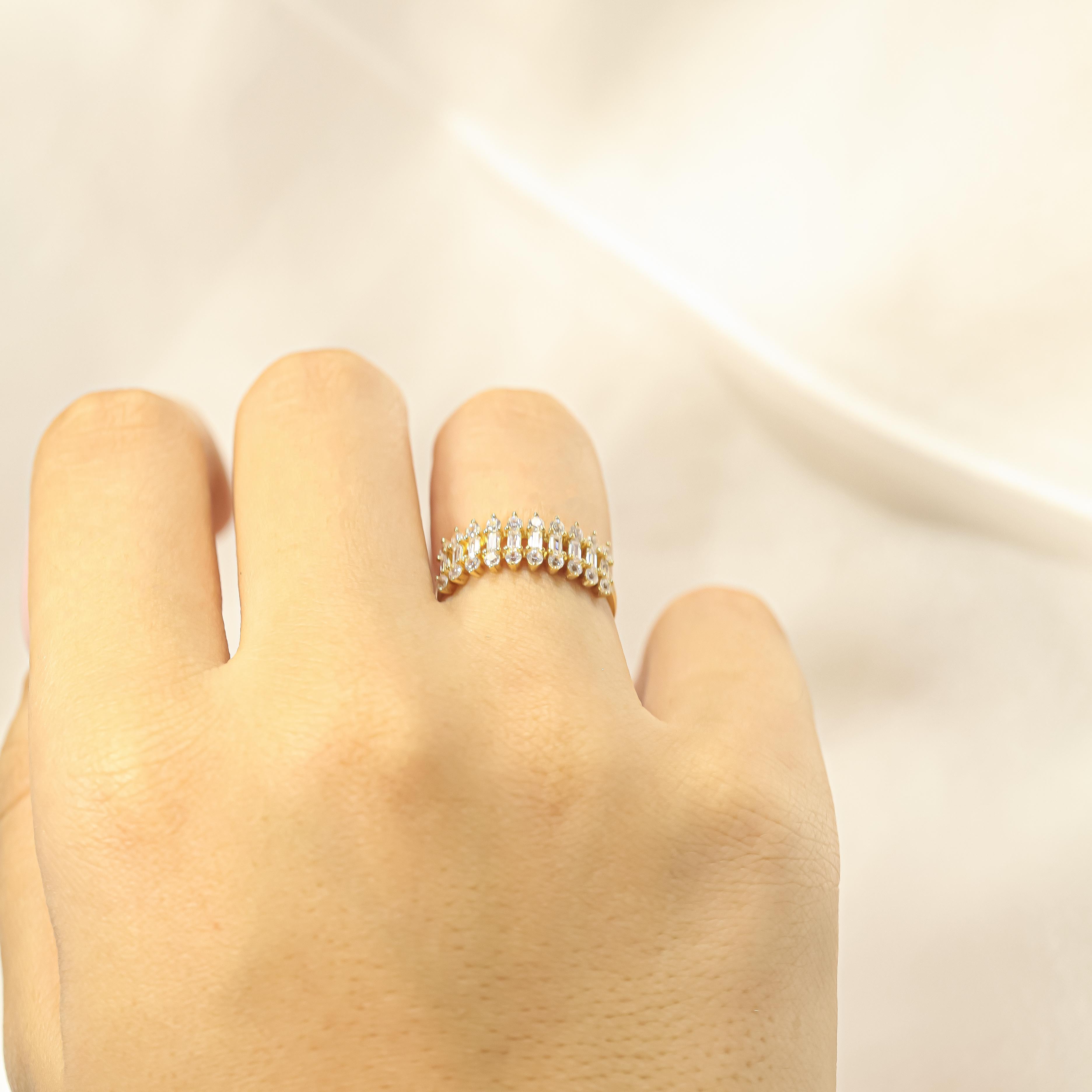 14 Ayar Baget Yüzük