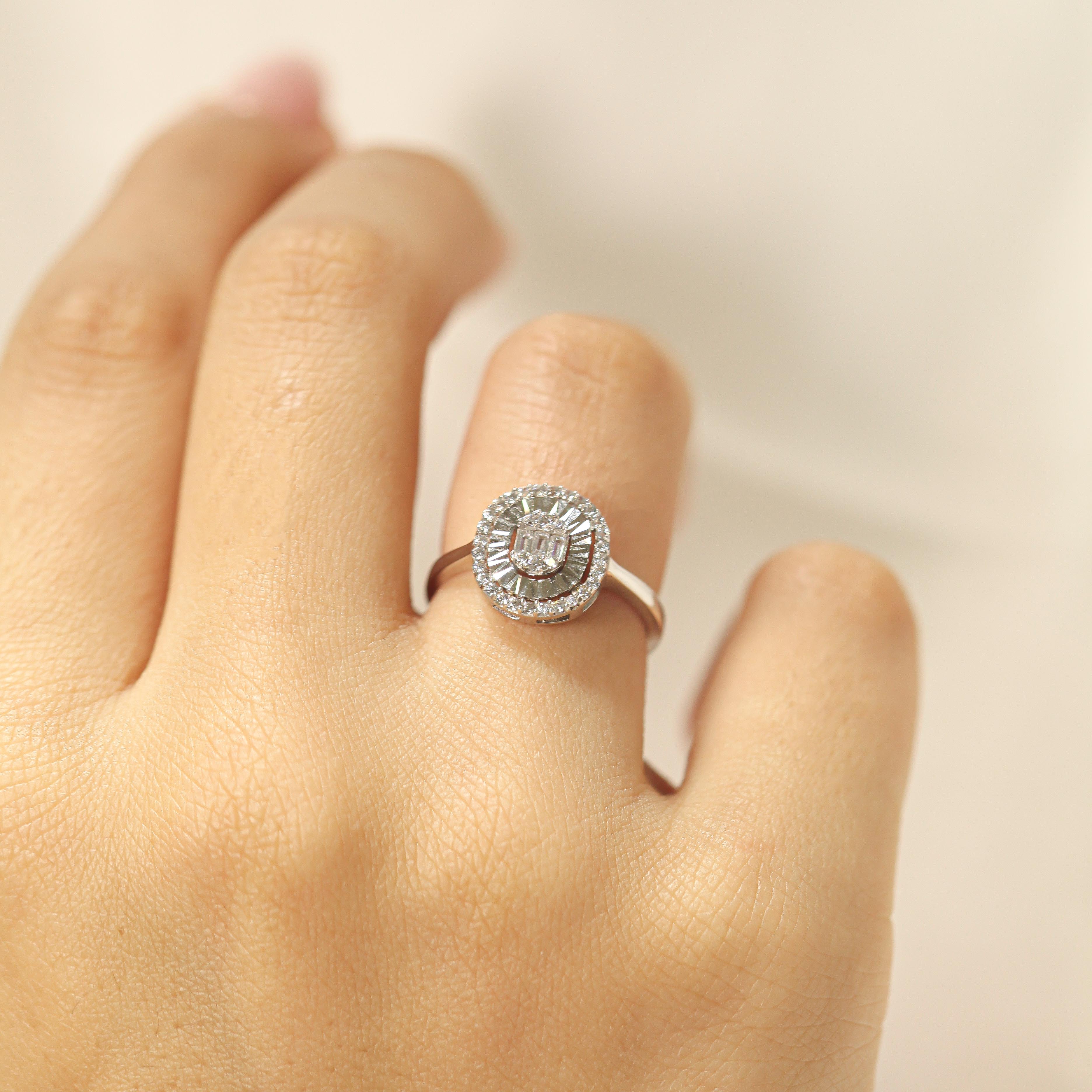 14 Ayar Baget Yüzük 