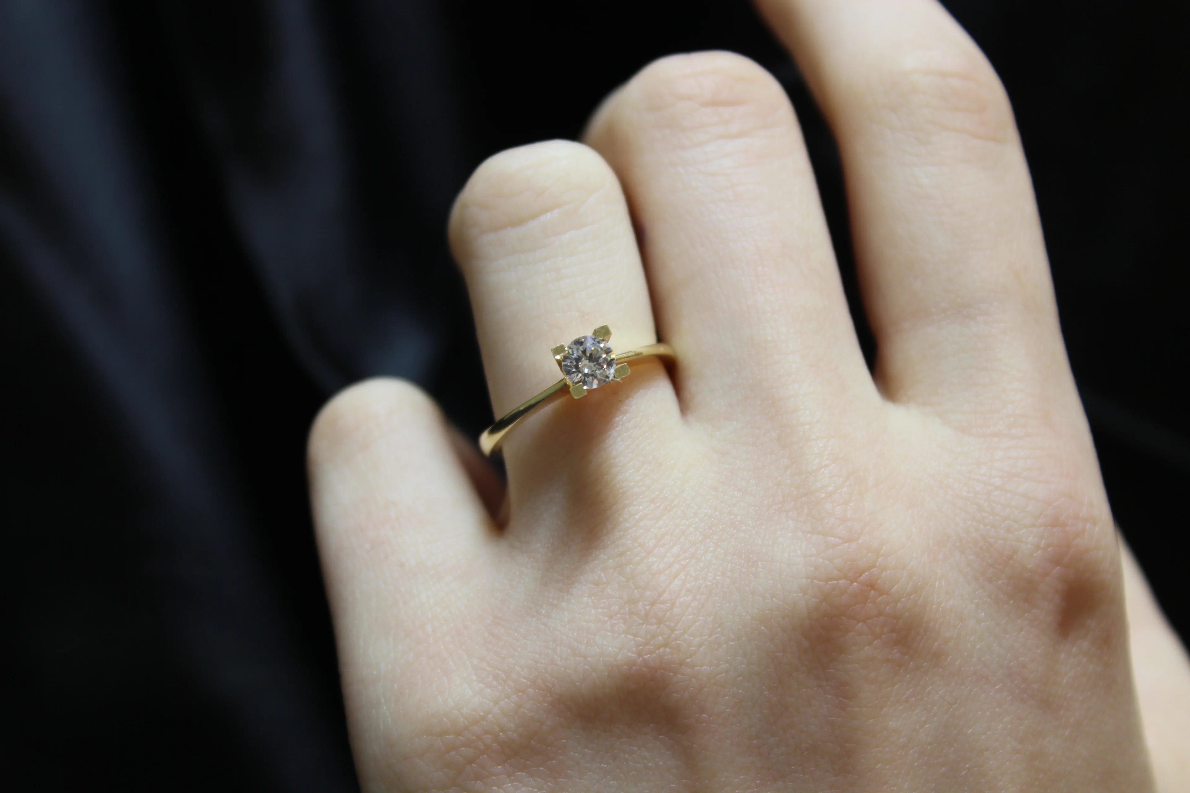 14 Ayar Tektaş Yüzük