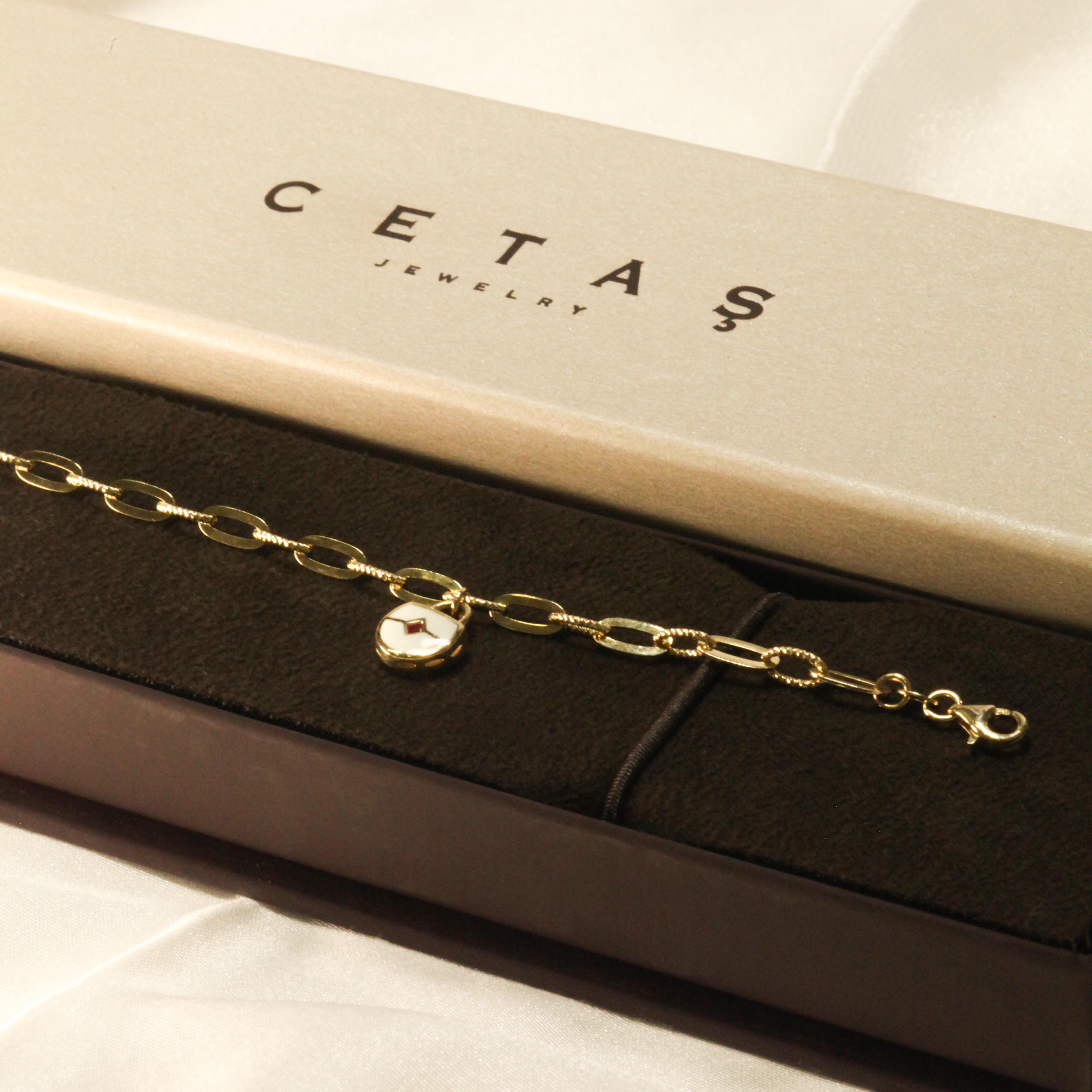 14 Ayar Cetaş Ataç Bileklik