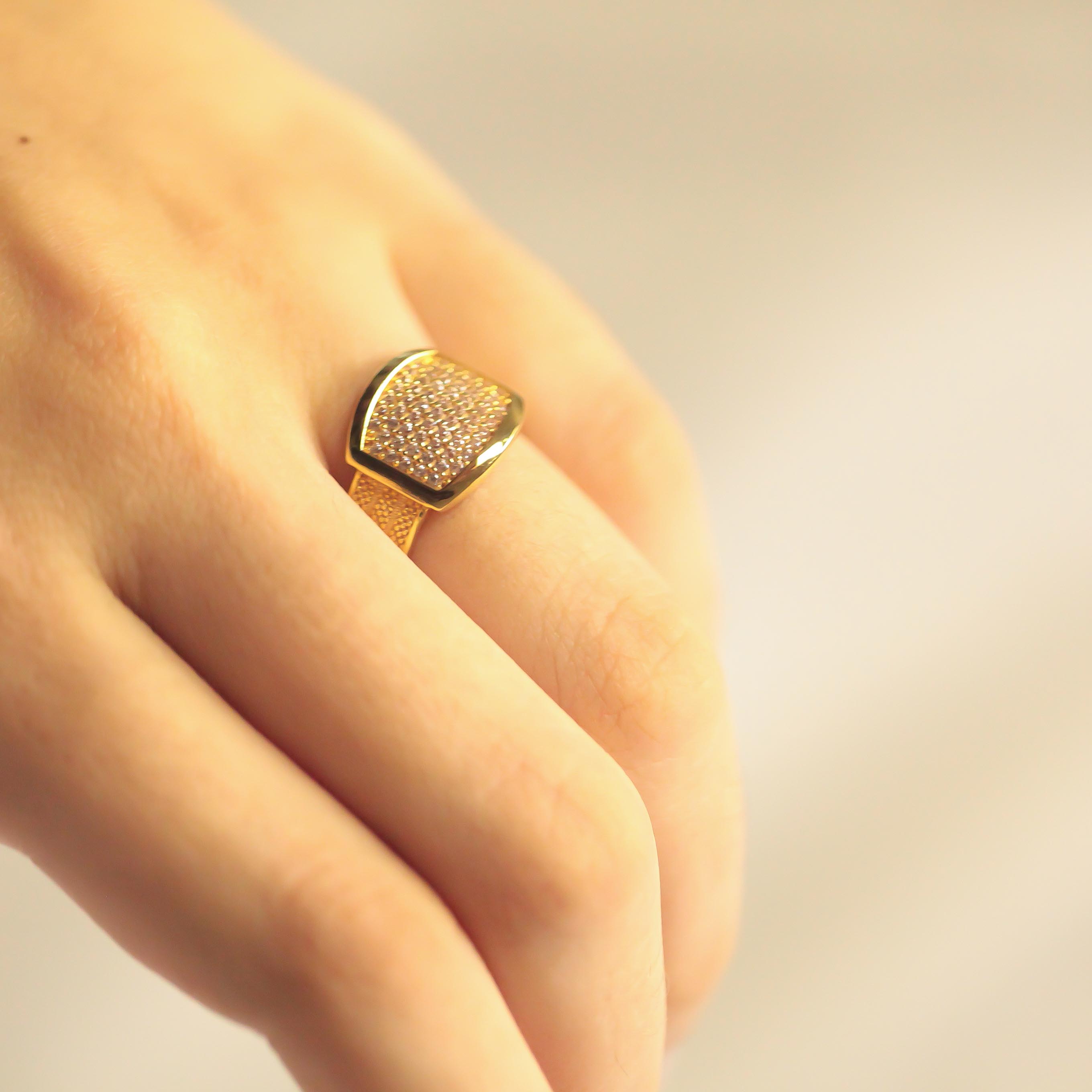 14 Ayar Hasır Yüzük