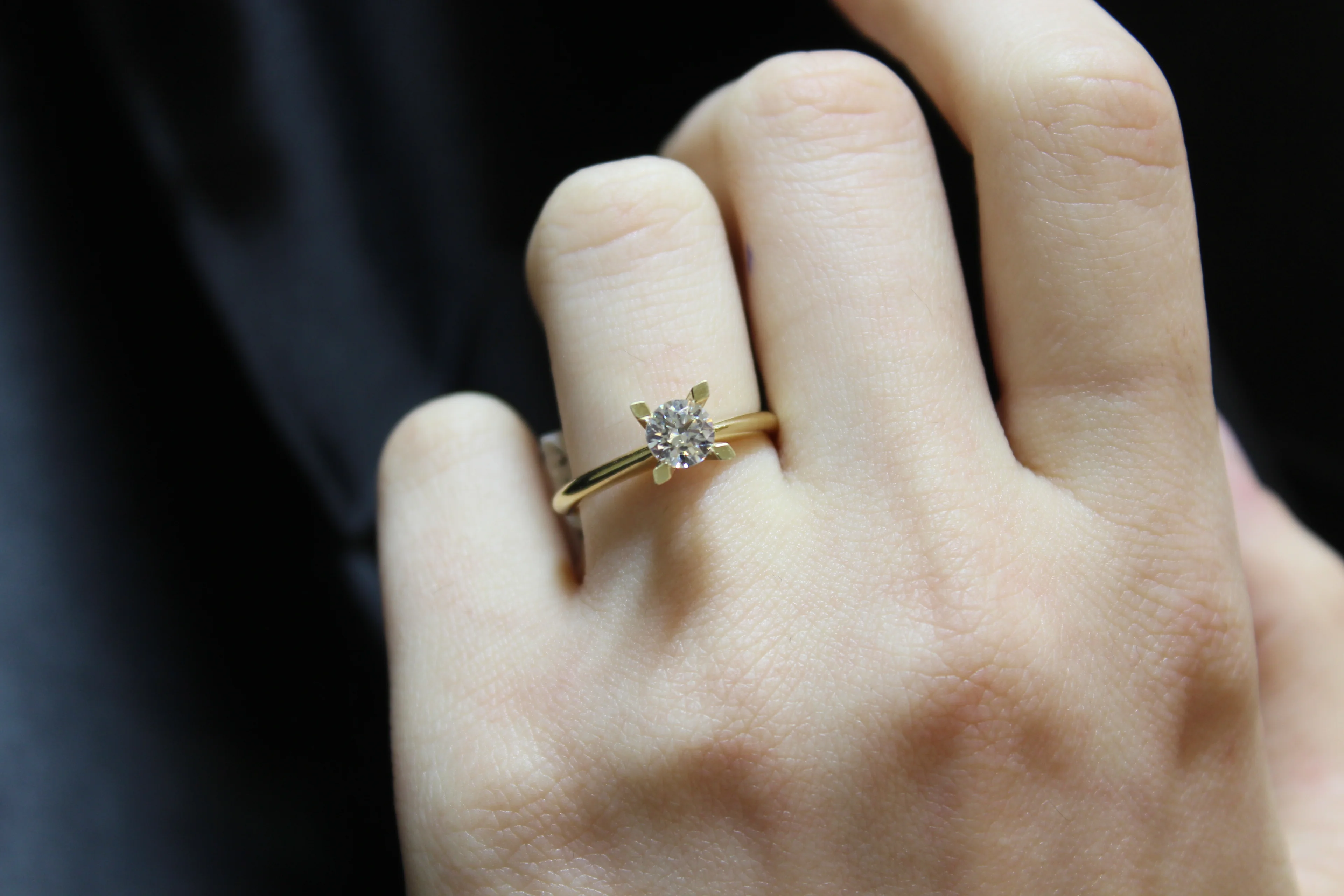 14 Ayar Tektaş Yüzük