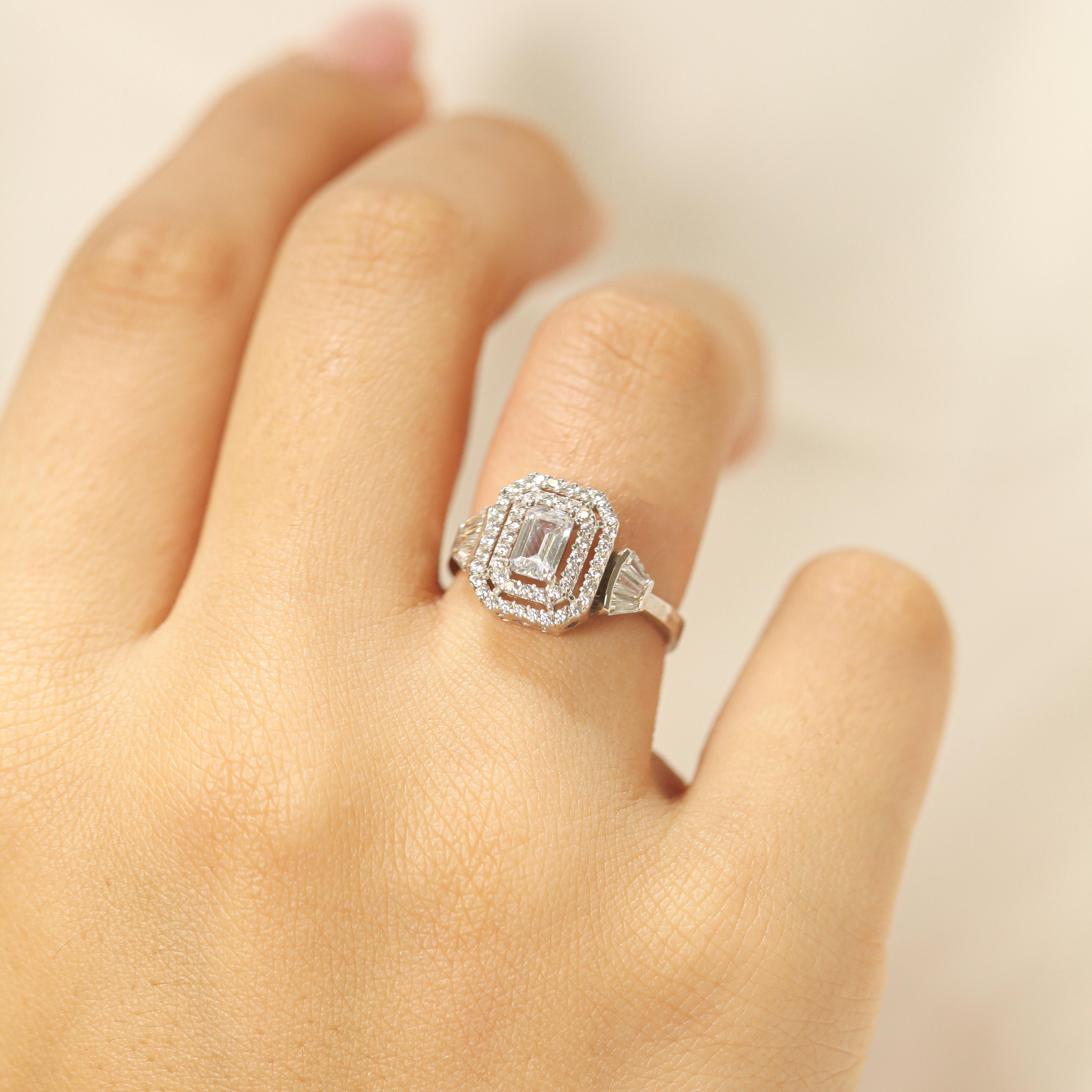 14 Ayar Baget Yüzük