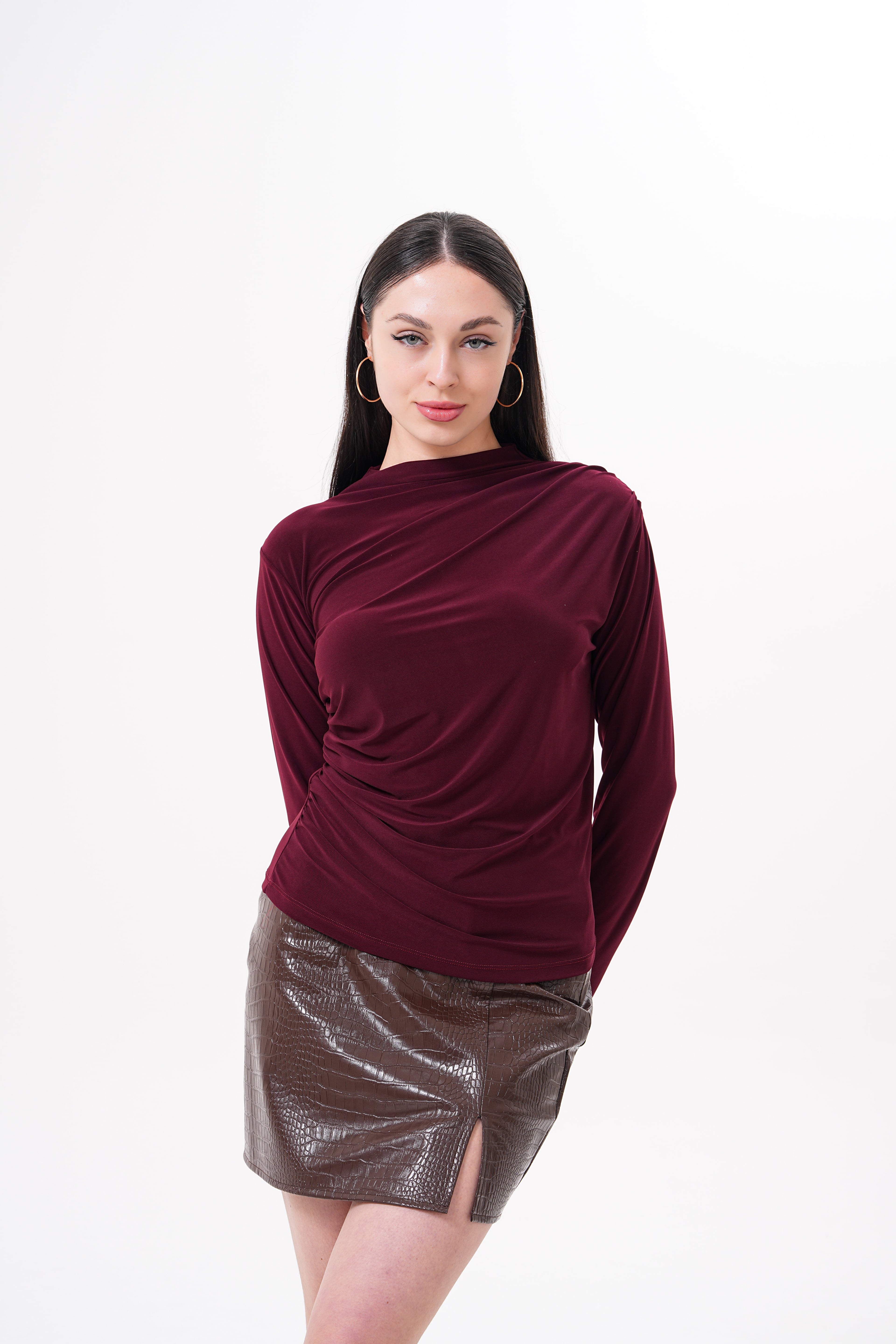 SANDY DRAPELİ BLUZ/BADİ