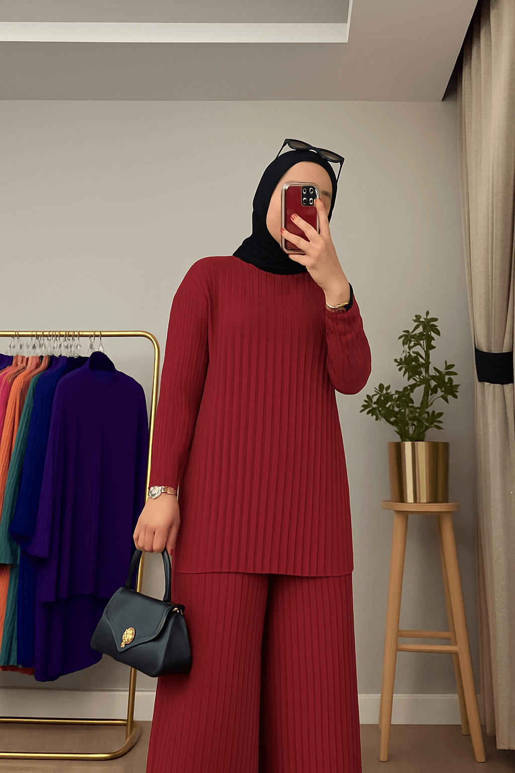 KADIN SANDY PİLİSELİ ŞIK VE RAHAT ALT-ÜST TAKIM