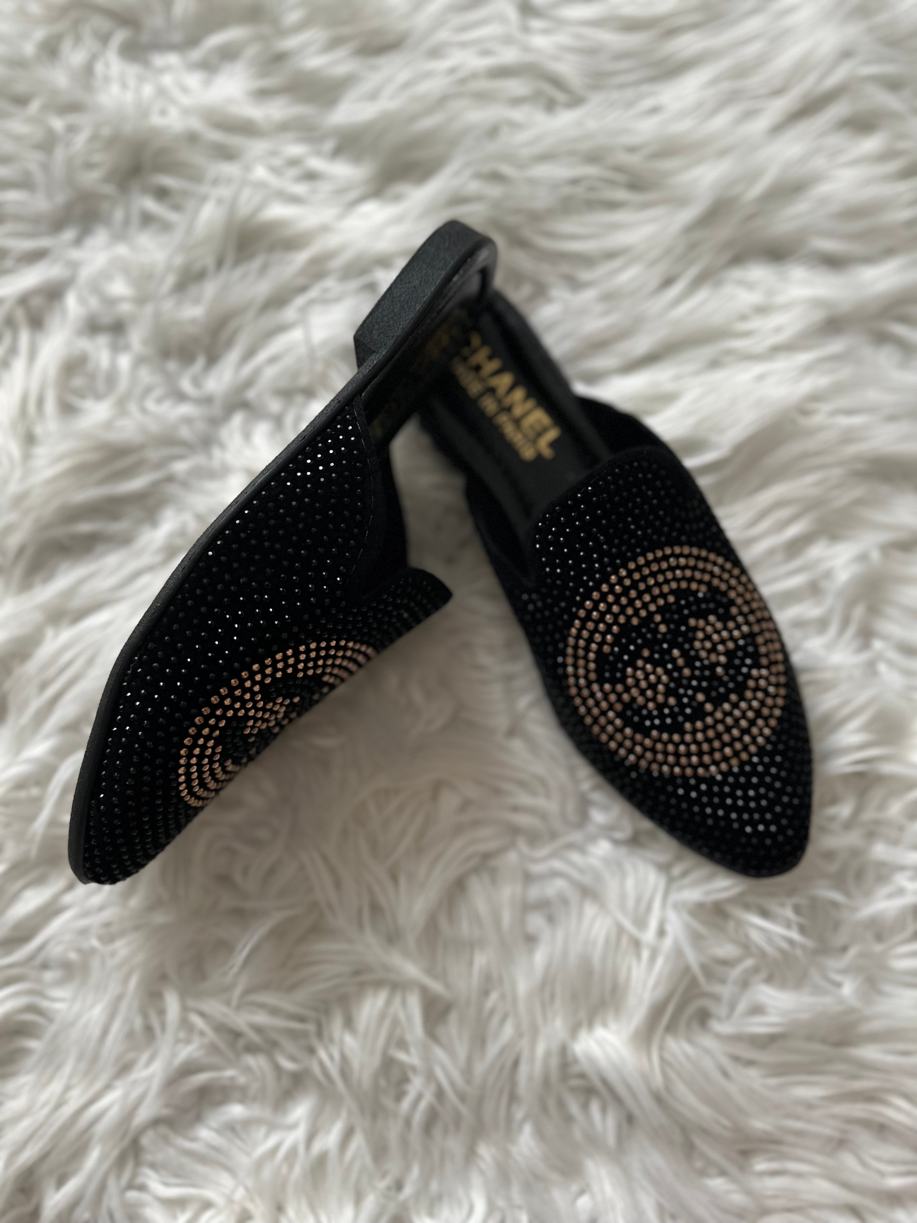  KADIN CHANEL DESEN TAŞLI EV TERLİĞİ/DIŞ MEKAN TERLİĞİ