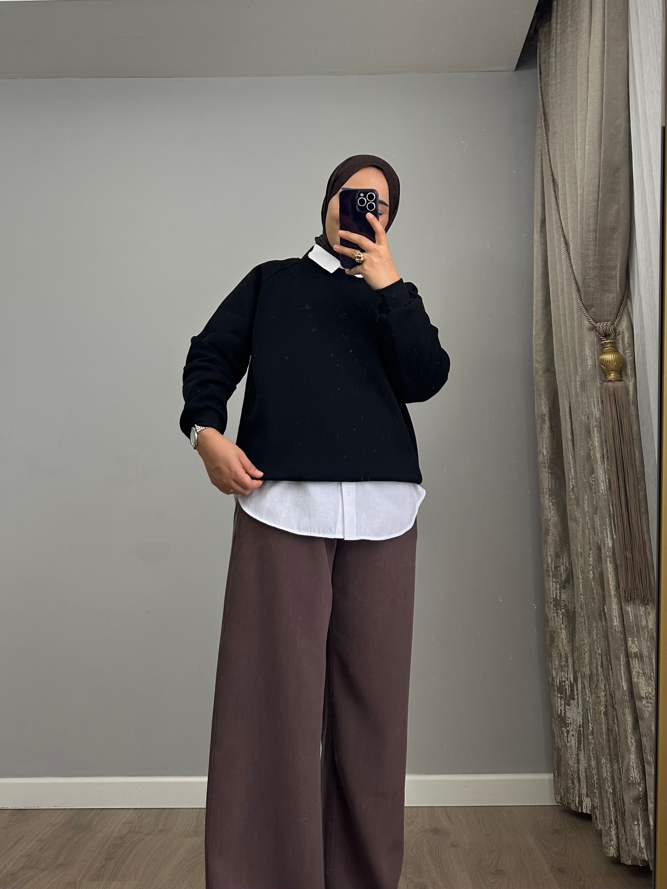 3 İPLİK ŞARDONLU SWEATSHİRT