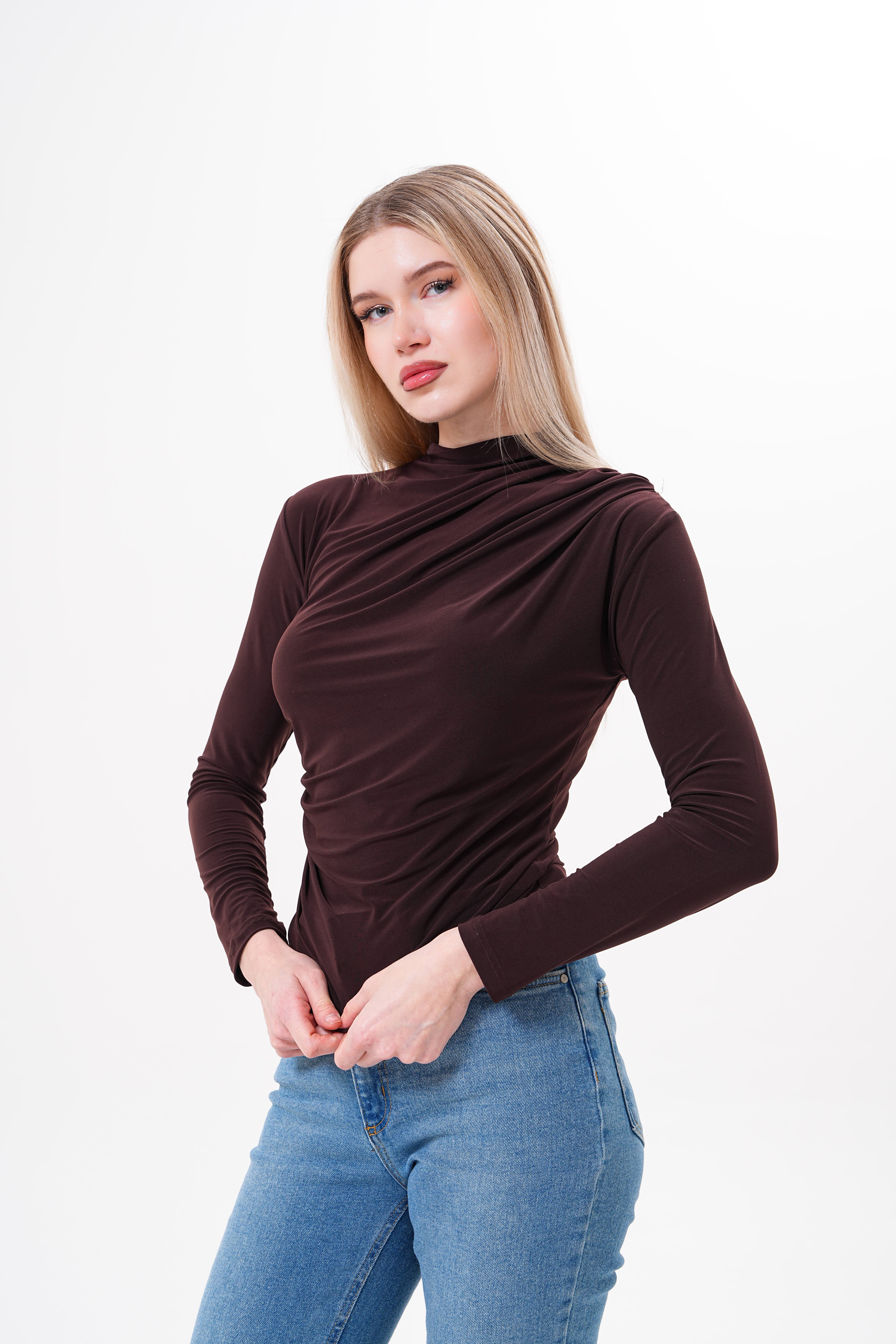 SANDY DRAPELİ BLUZ/BADİ