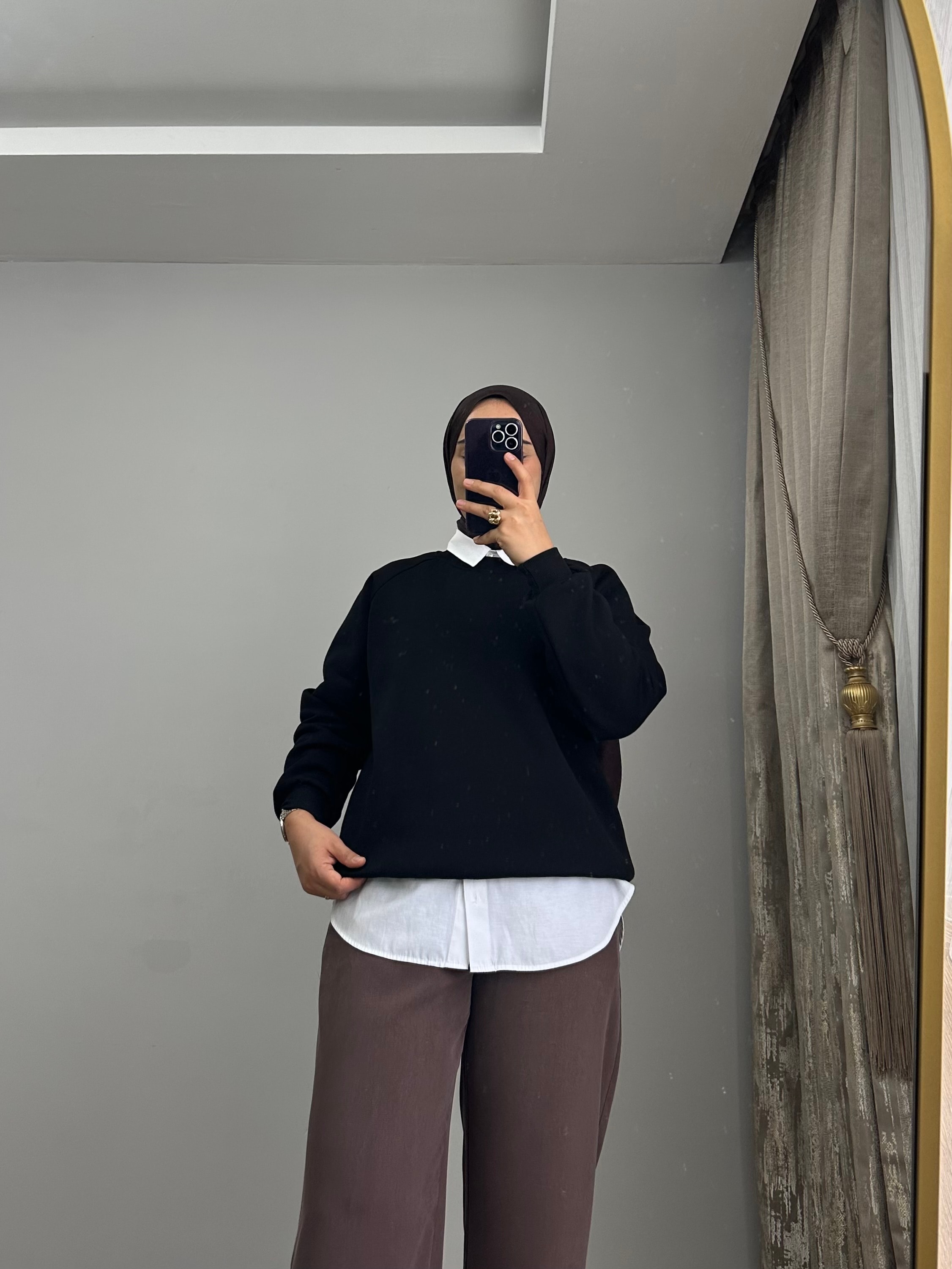 3 İPLİK ŞARDONLU SWEATSHİRT