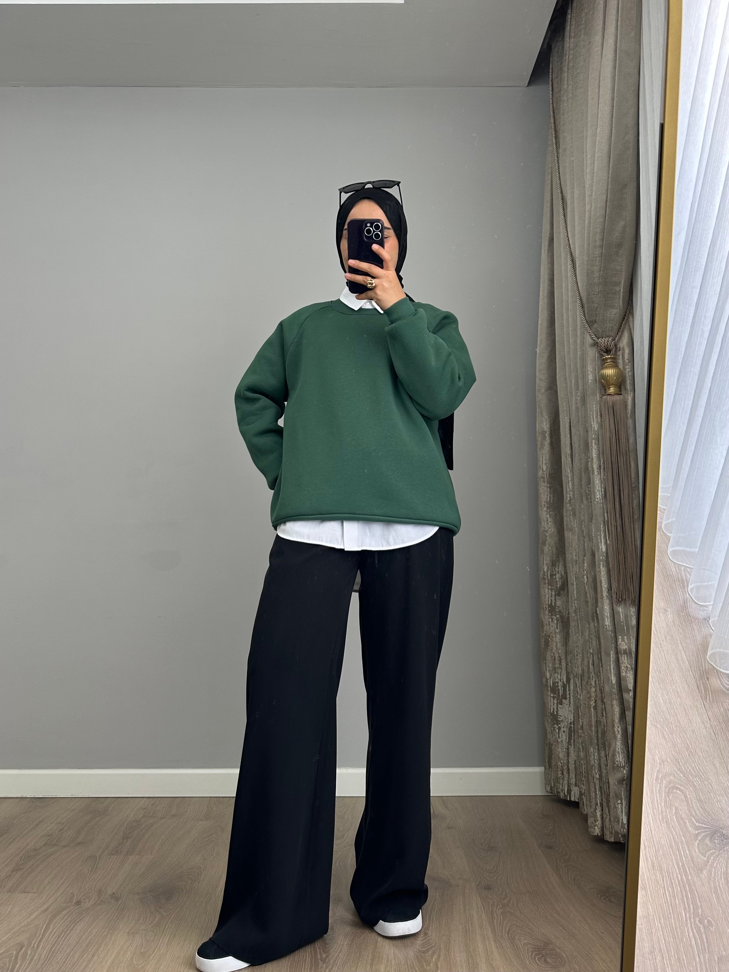 3 İPLİK ŞARDONLU SWEATSHİRT