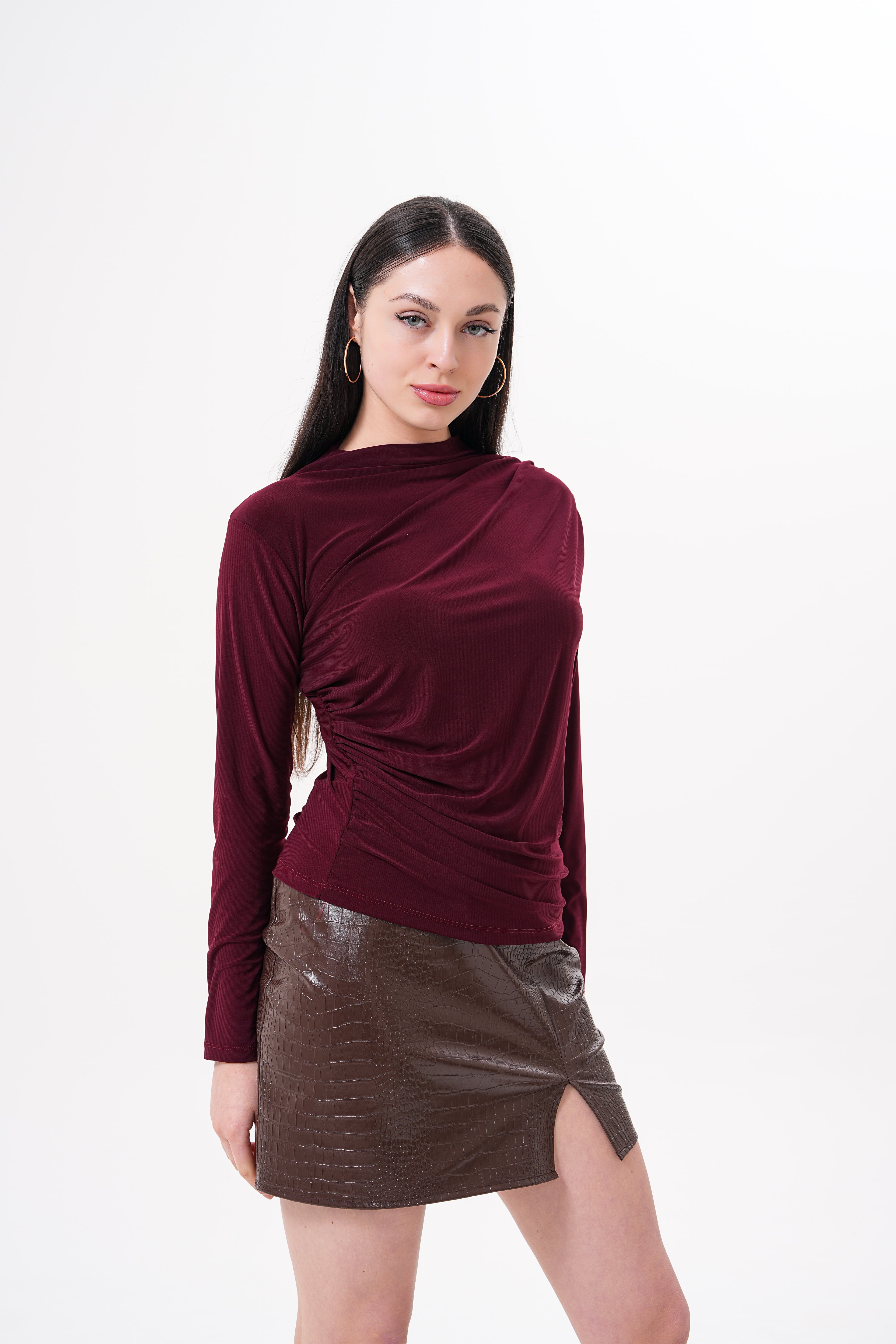 SANDY DRAPELİ BLUZ/BADİ