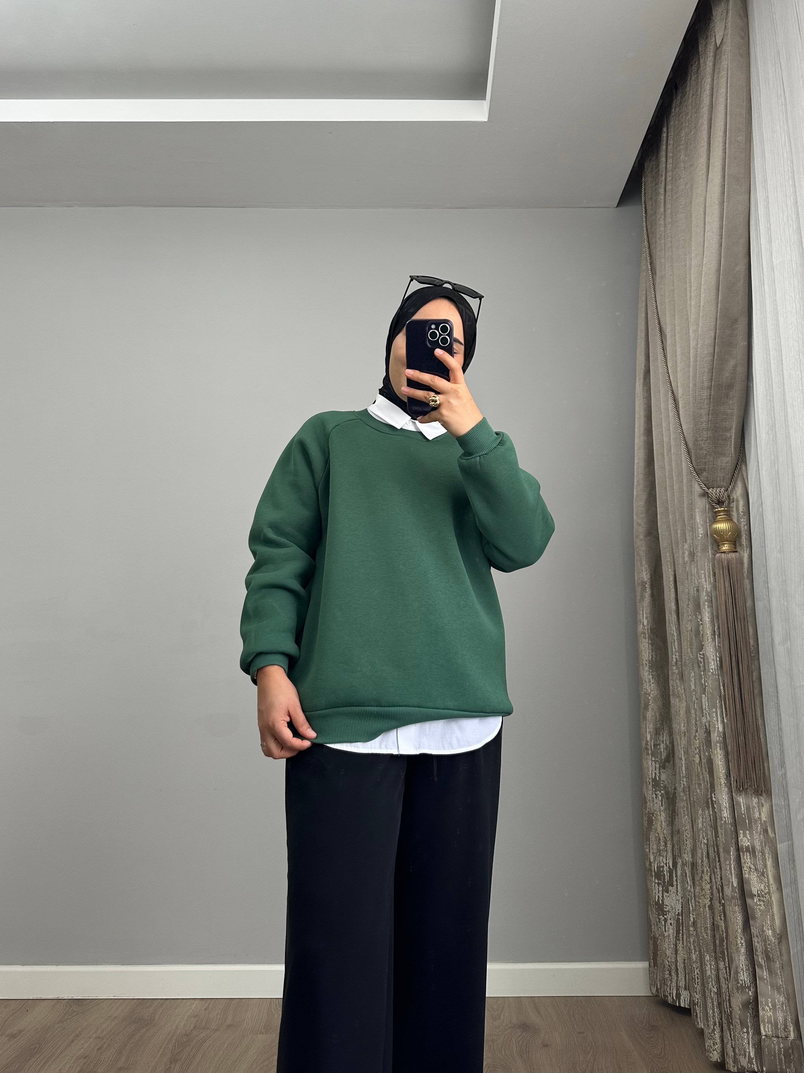 3 İPLİK ŞARDONLU SWEATSHİRT