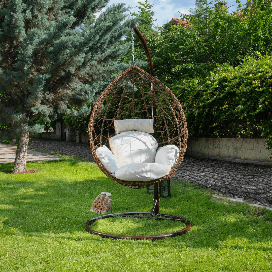 Rattan Salıncak - Kahverengi