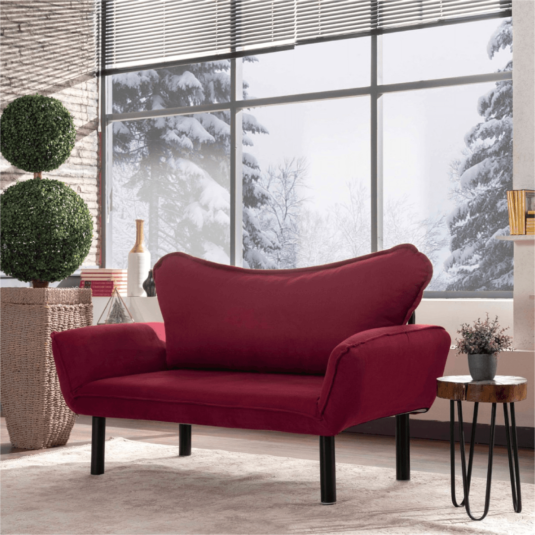 Chatto İkili Koltuk Soho - Bordo