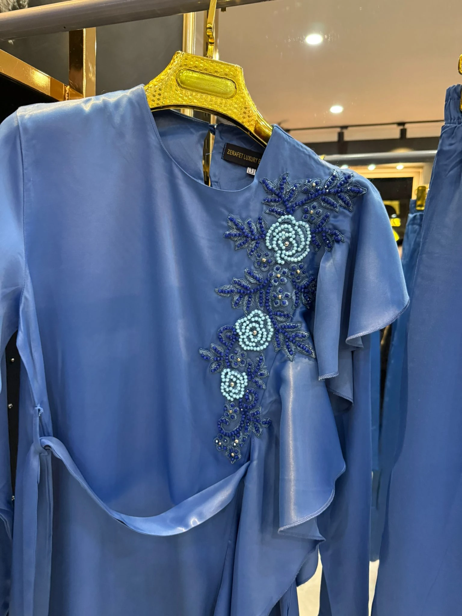 Zerafet Volanlı Pantolonlu Takım