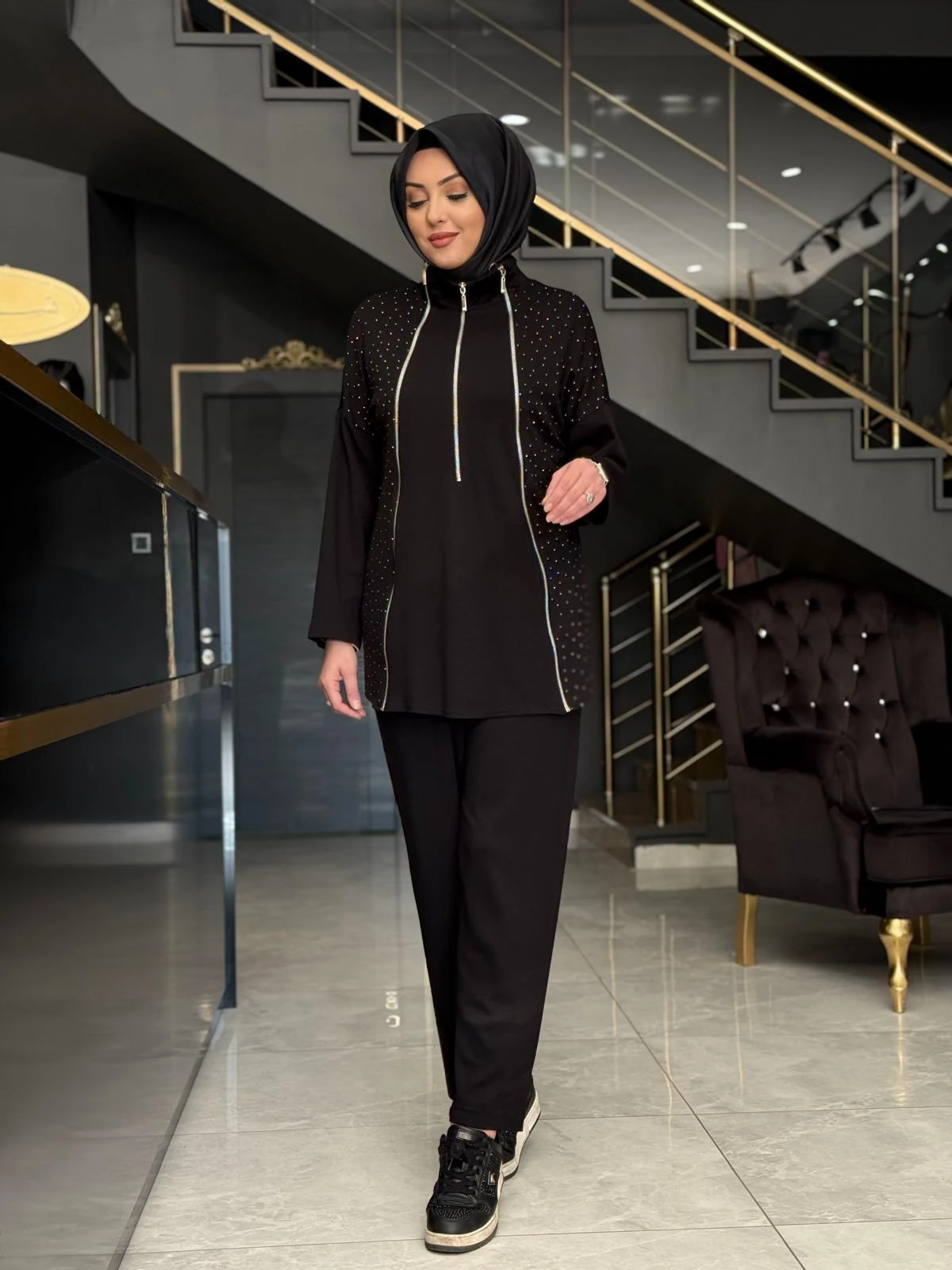 İthal Fermuarlı Eşofman Takım