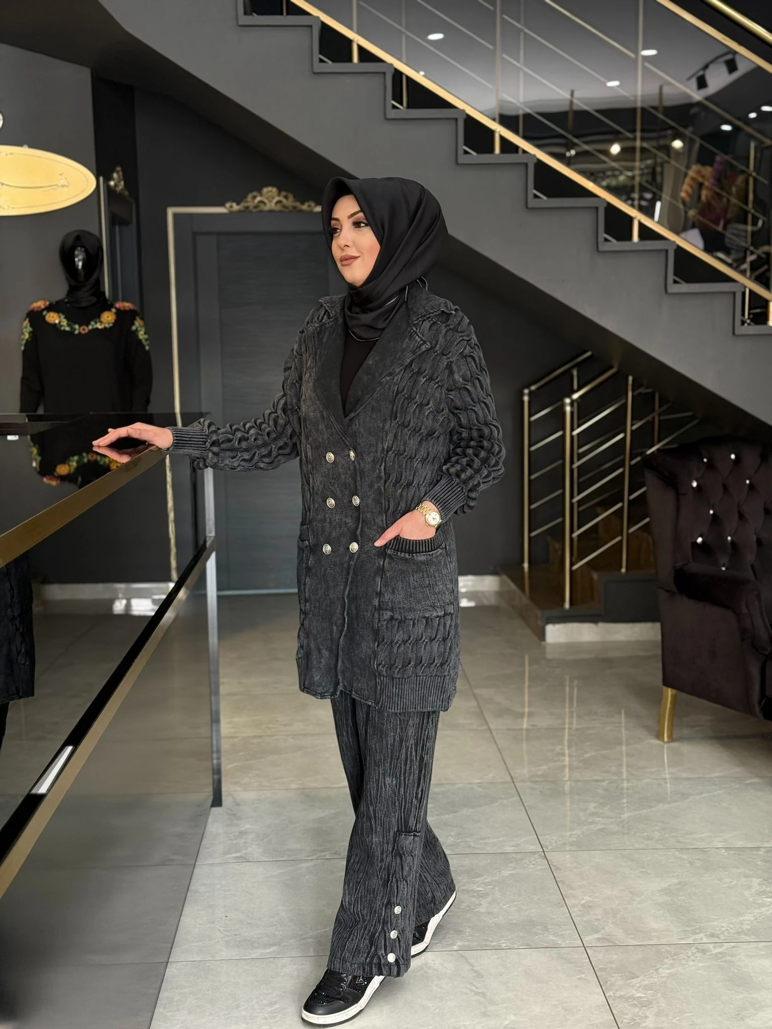 İthal pantolonlu takım