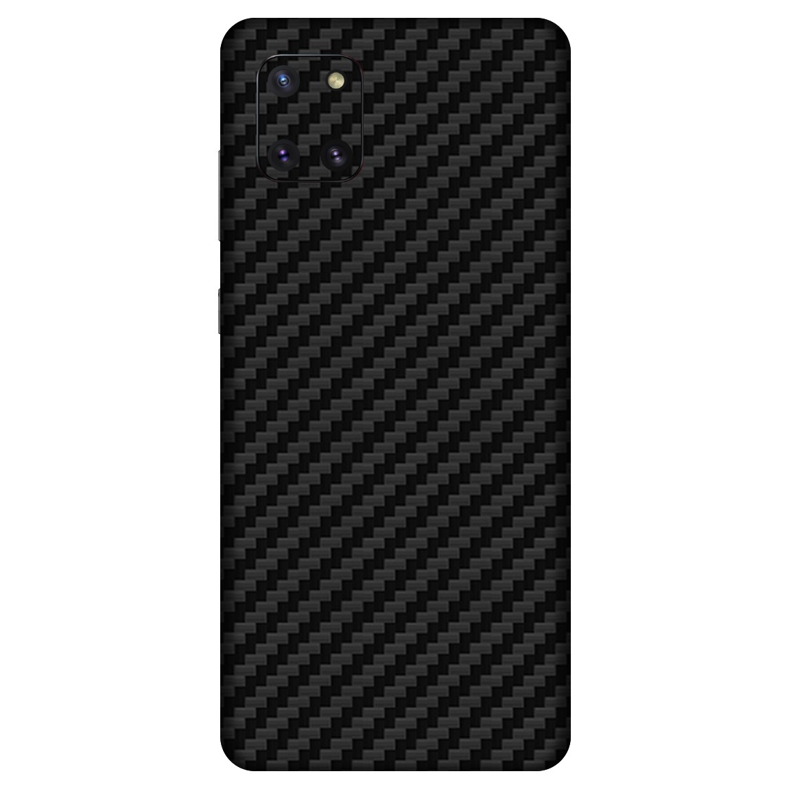 Samsung Note 10 Lite Kaplama Siyah Karbon Fiber