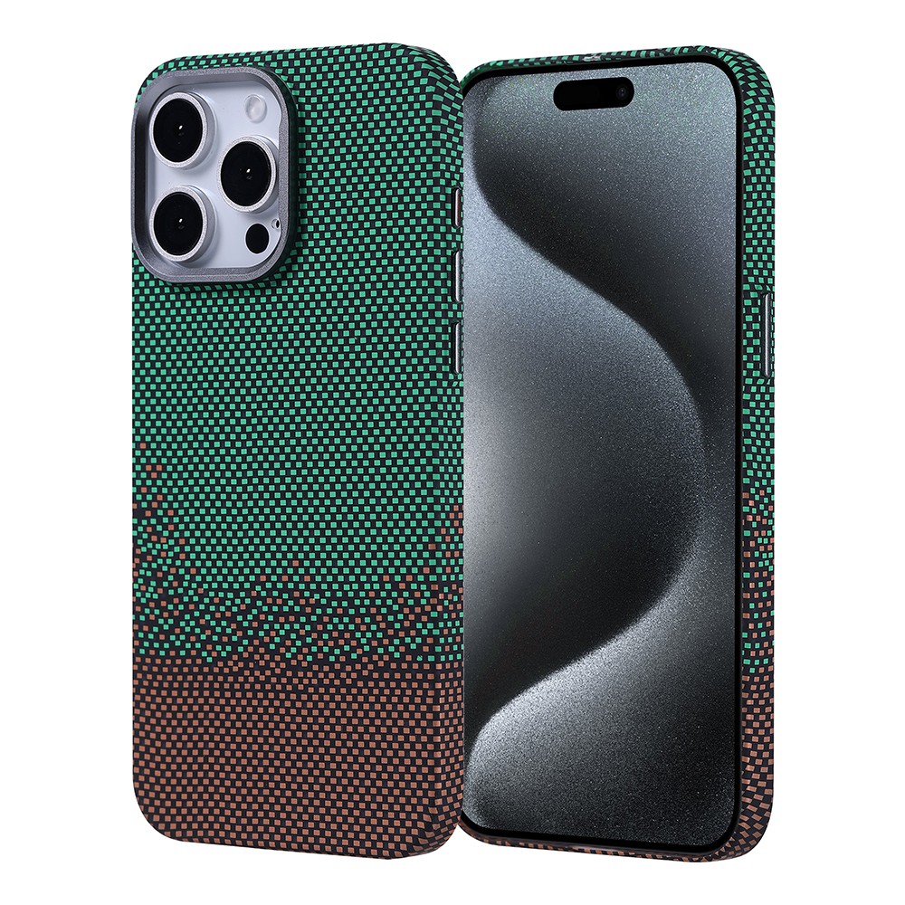 iPhone 15 Pro Max Kılıf M-safe Şarj Özellikli Karbon Fiber Görünümlü Nekst