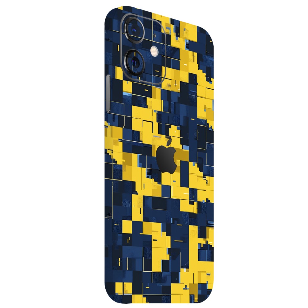 Sarı Lacivert Pixel