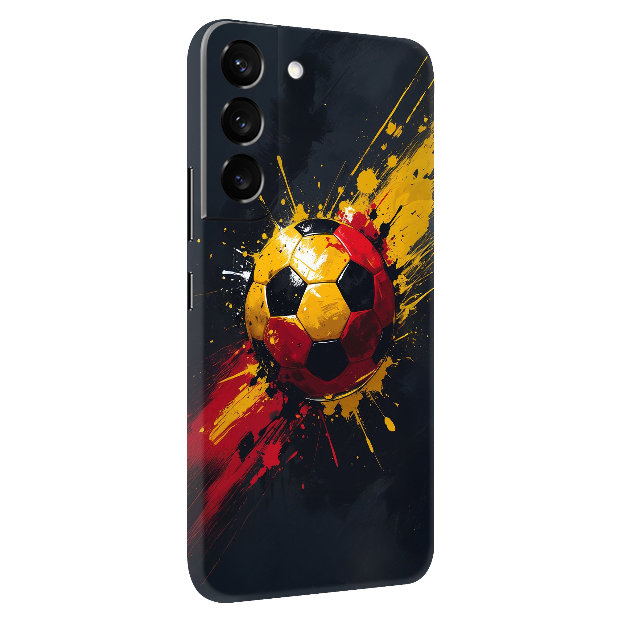 Samsung S22 Plus Kaplama Sarı Kırmızı Top