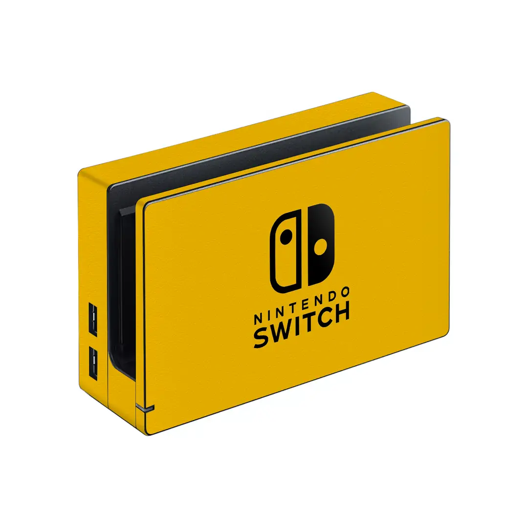 Nintendo Switch Kaplama Dokulu Sarı - PapsCover